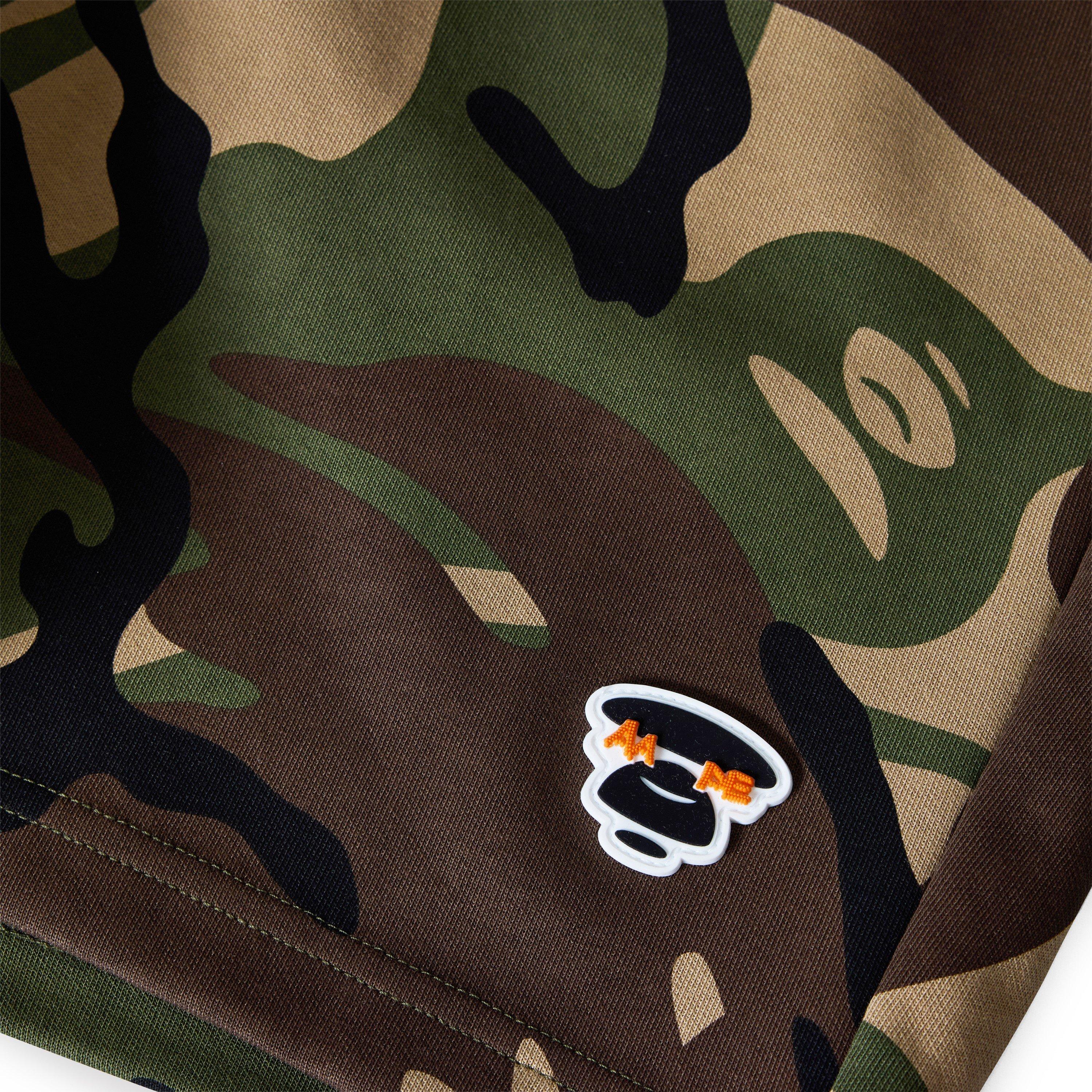 Green Camo - AAPE - Men's Fleece Jogger Shorts - 5
