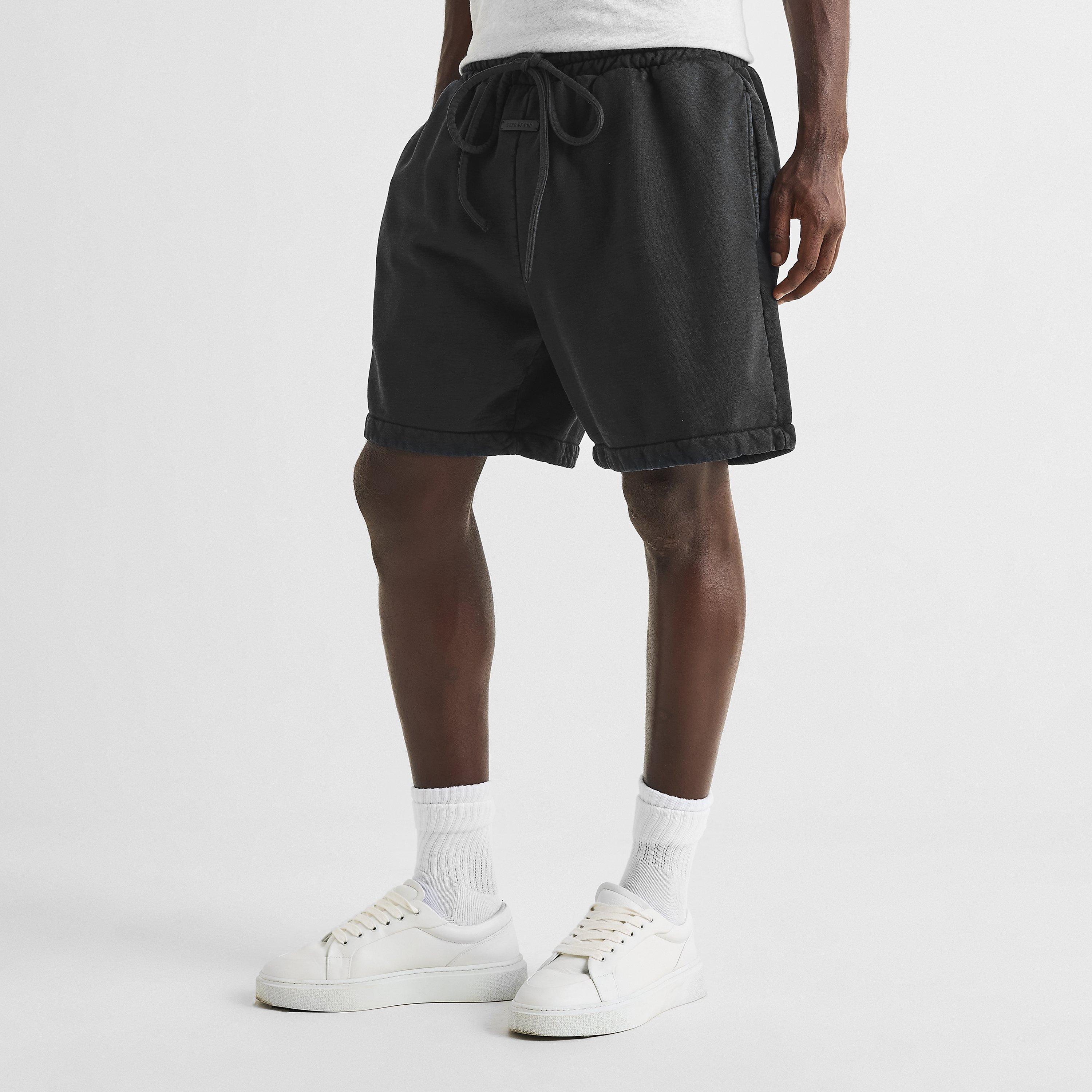 Faded Black - Fear Of God - Men's Fleece Jogger Shorts - 3