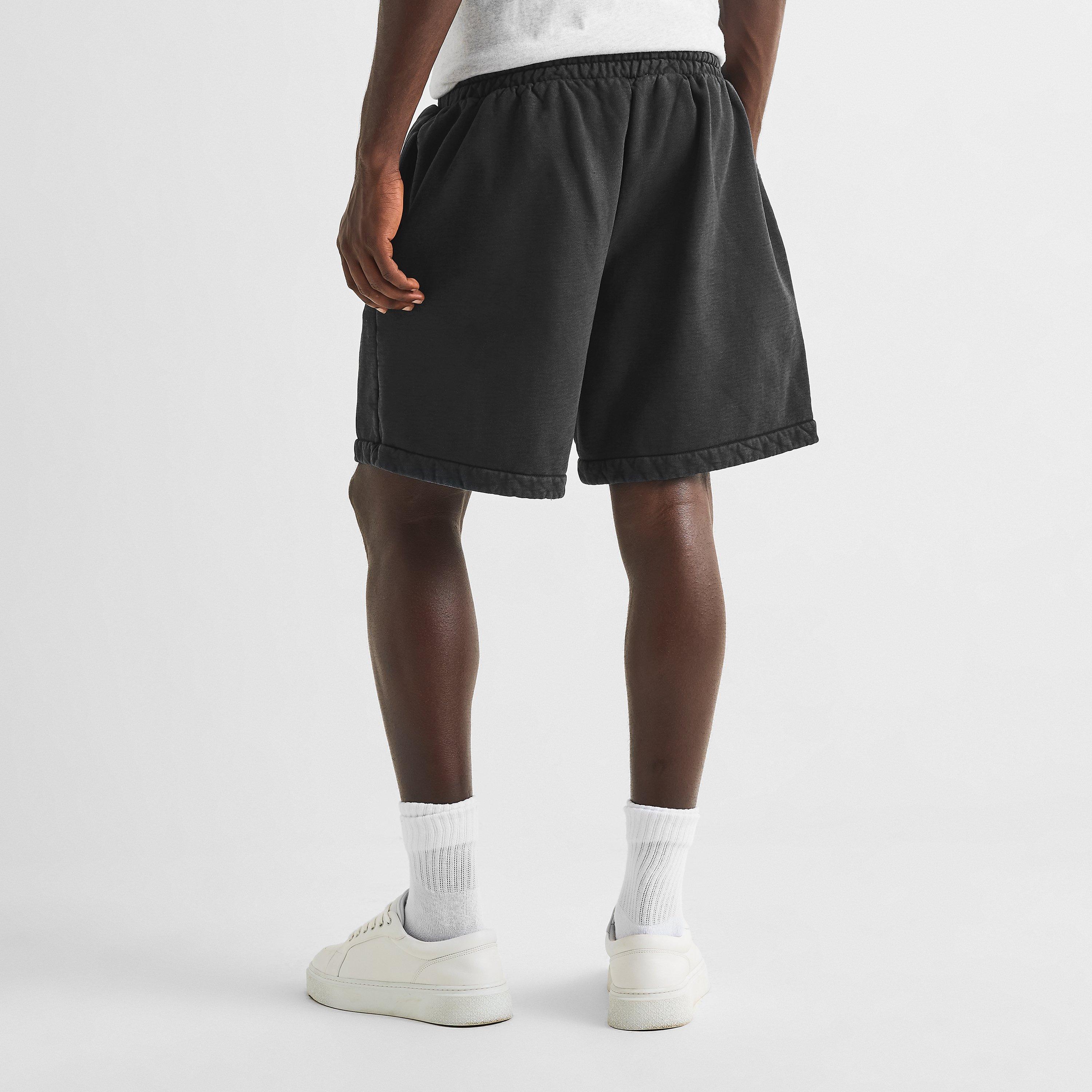 Faded Black - Fear Of God - Men's Fleece Jogger Shorts - 4