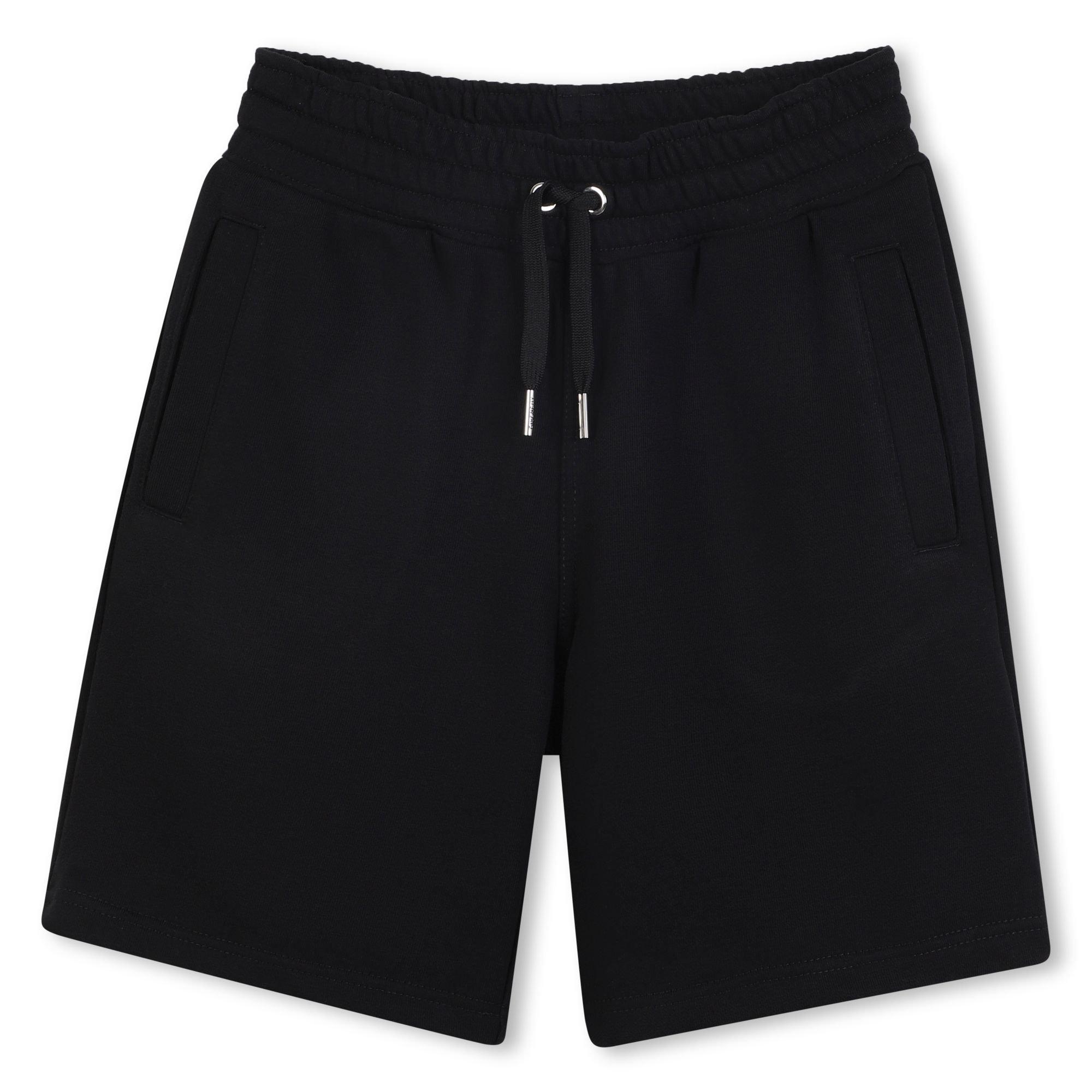 GIVENCHY Kids' Fleece Jogger Shorts - Black - Size 12Y