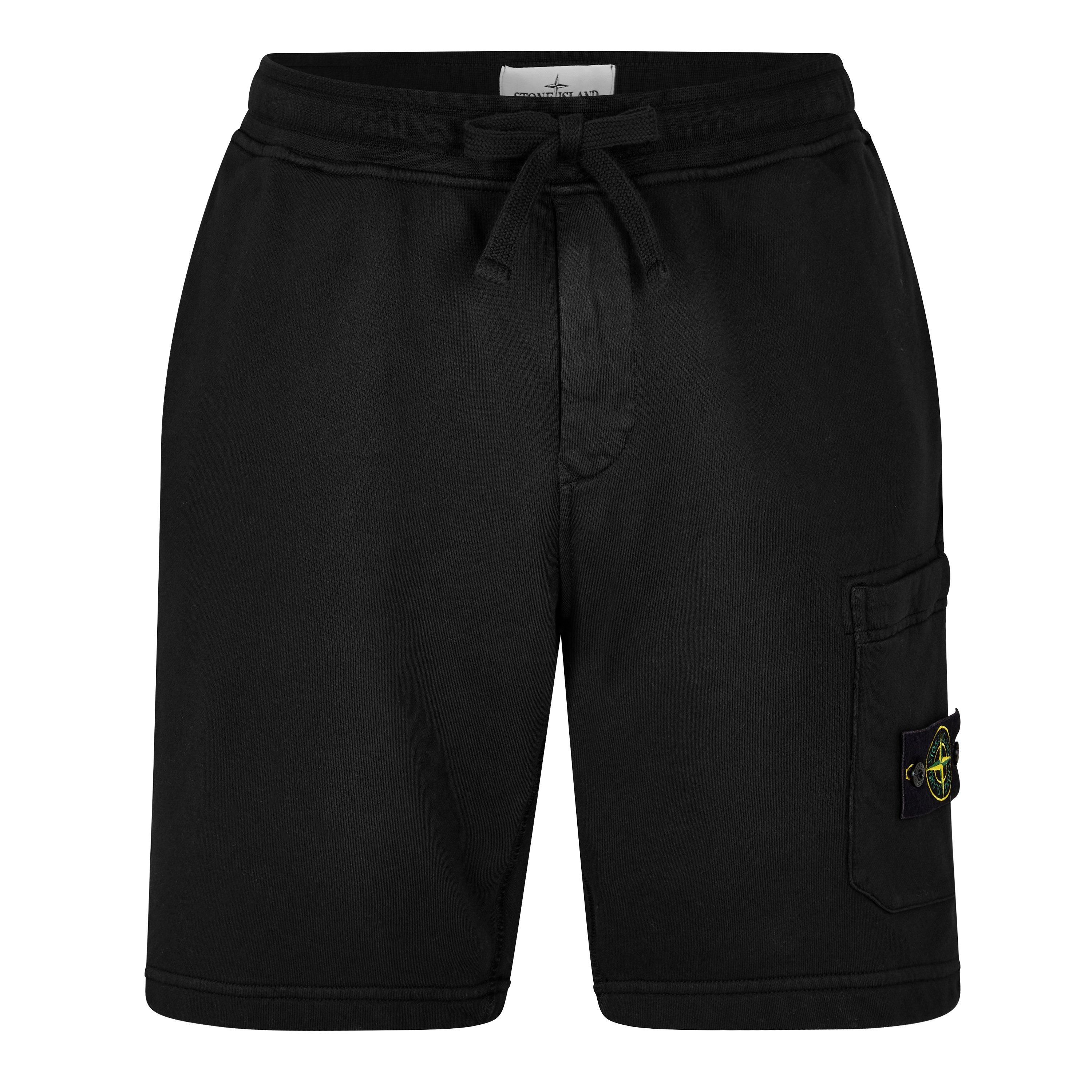 Black V0029 - Stone Island - Stone LW Flc Shorts Sn72 - 1