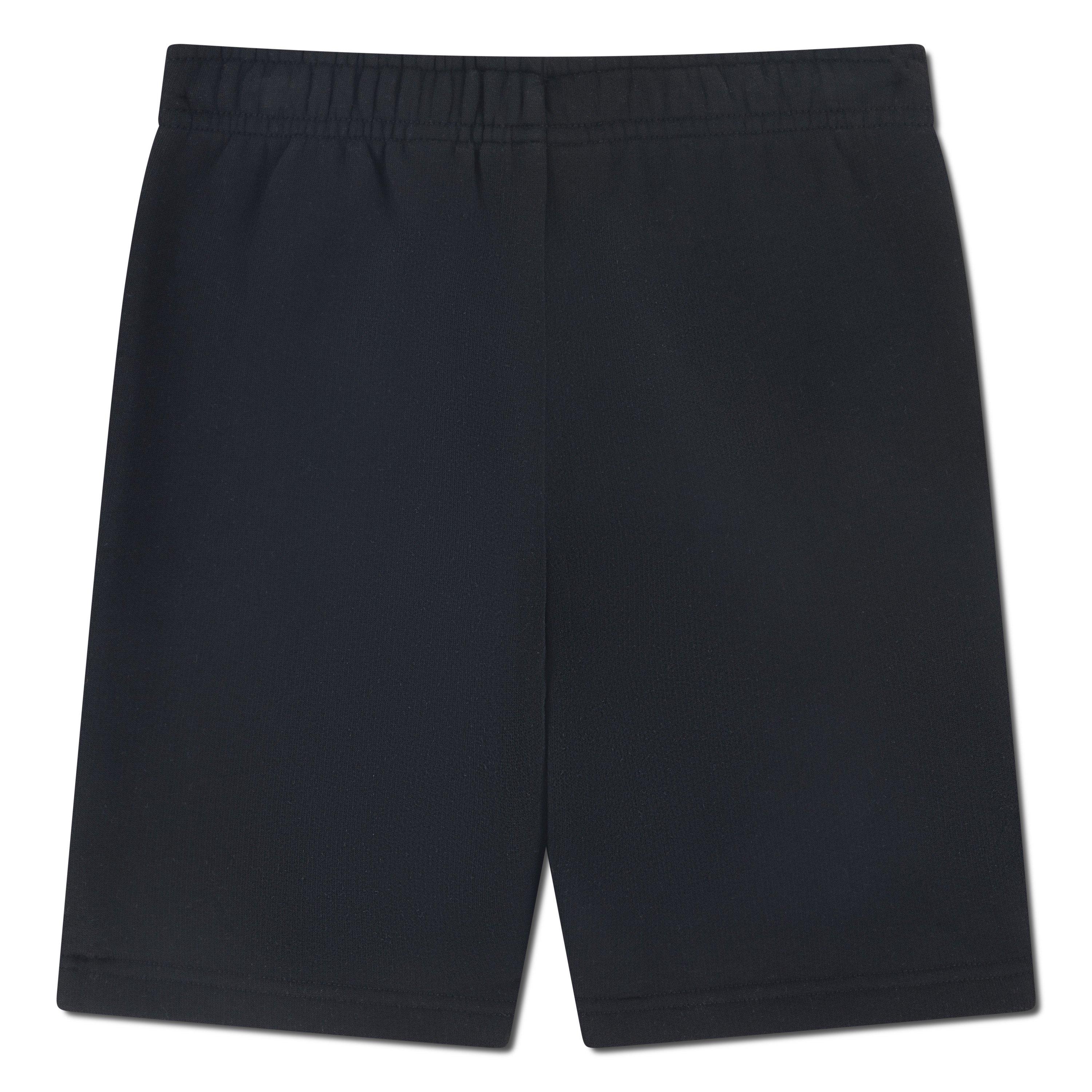 Black 09 - Lacoste - Boys' Fleece Jogger Shorts - 4