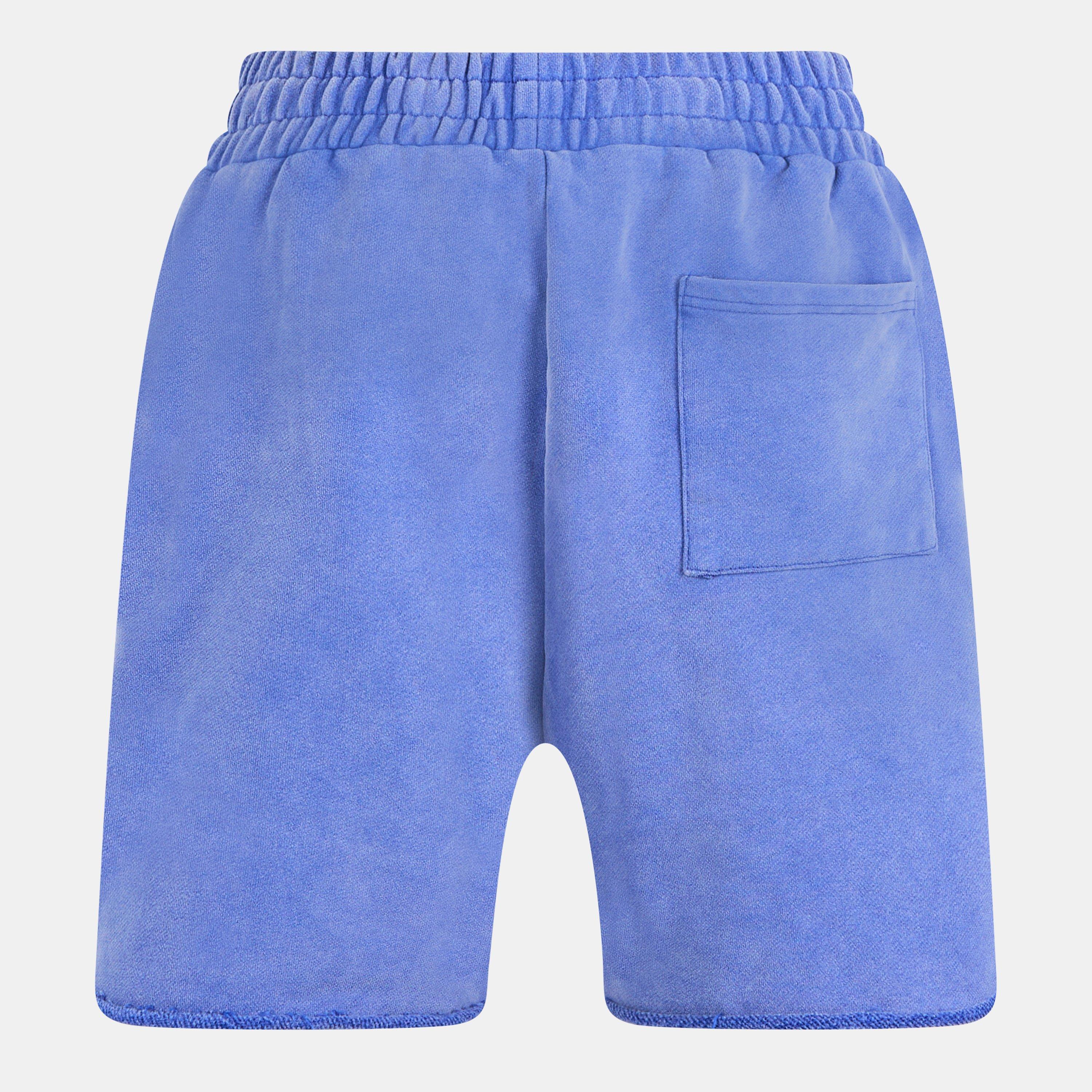 Blu/red - God Made - Men's Fleece Jogger Shorts - 2