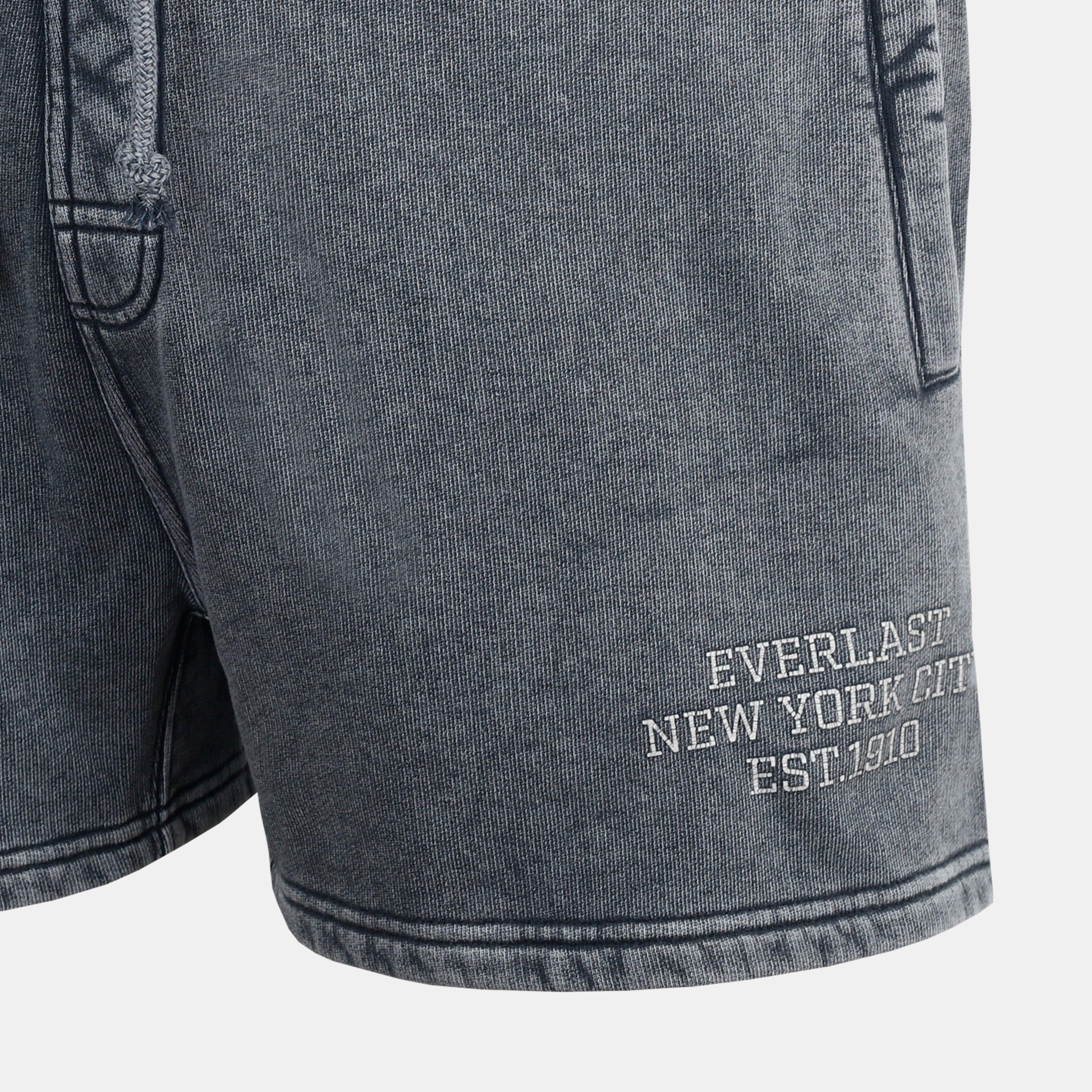 Washed Grey - Everlast - NYC Fleece Jogger Shorts - 4