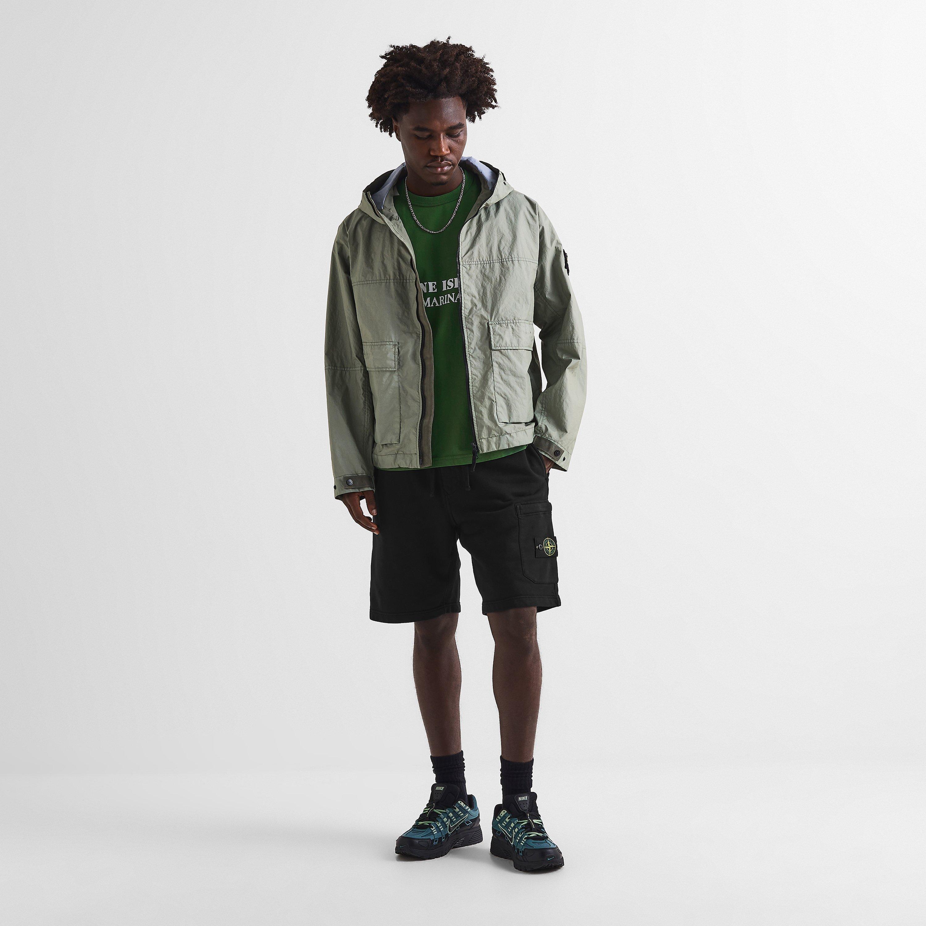 Black V0029 - Stone Island - Men's Fleece Jogger Shorts - 6