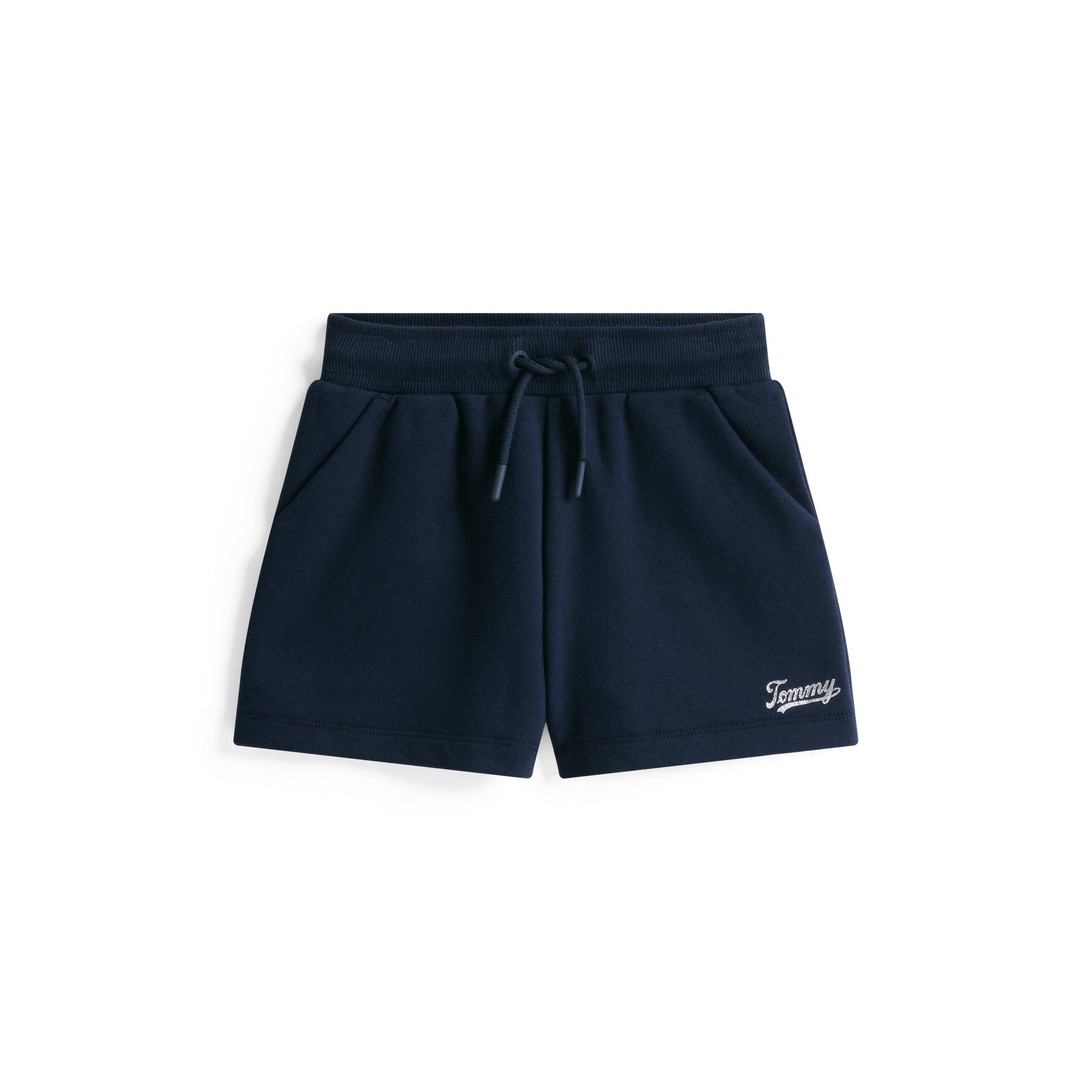 Tommy Hilfiger Girls Kids' Fleece Jogger Shorts - Night Navy C1g - 8Y