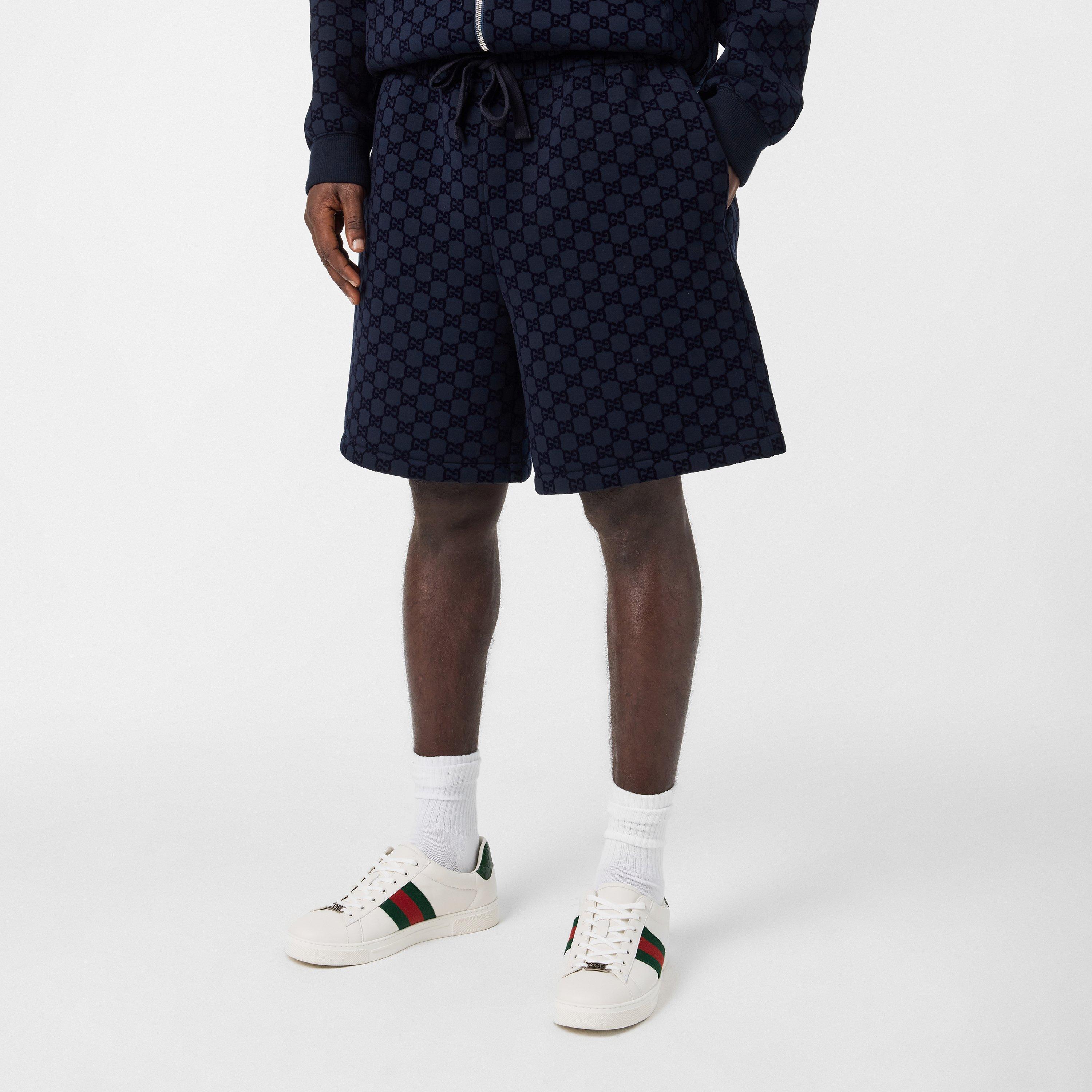 Navy - Gucci - Men's Jersey Shorts, Casual Fabric - 3