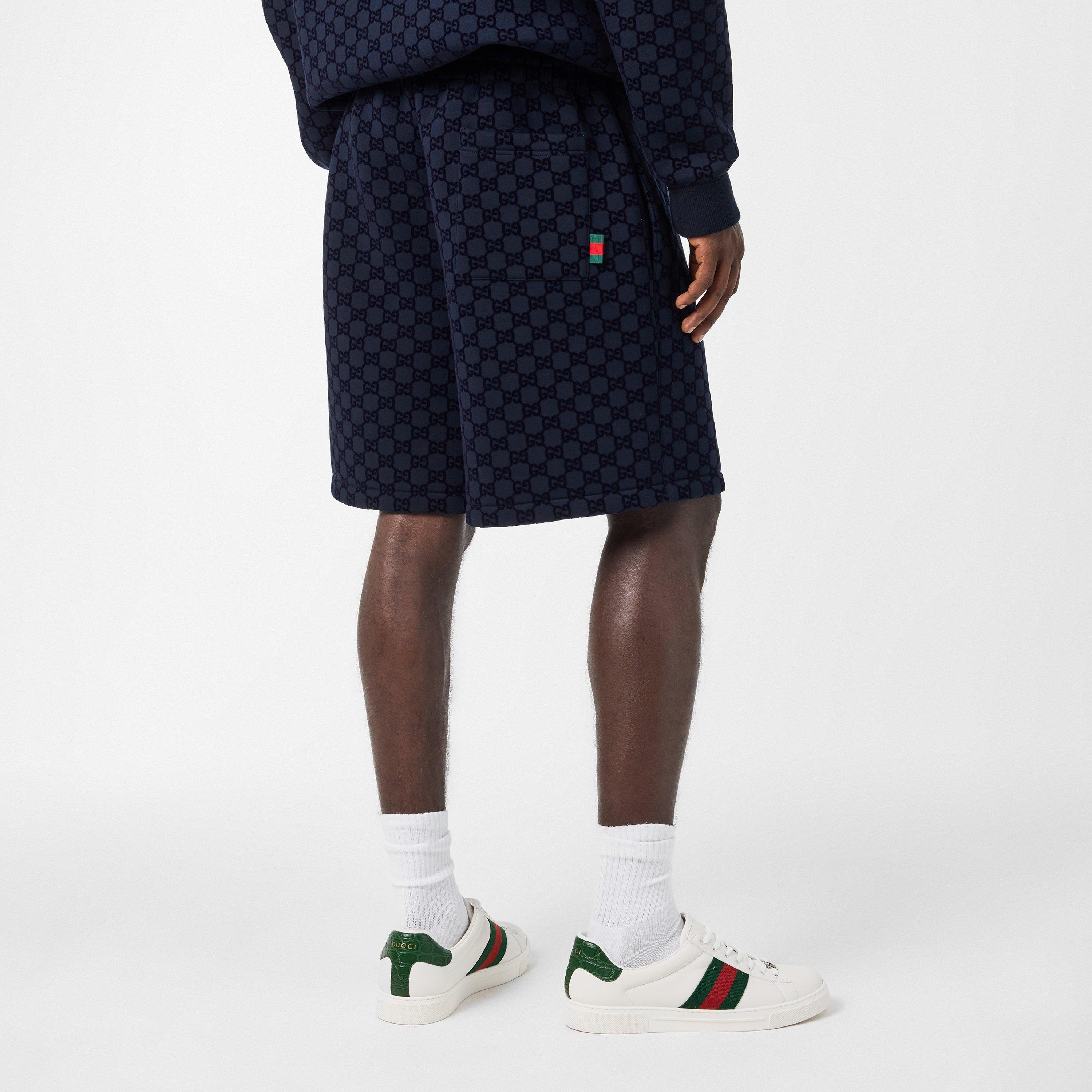 Navy - Gucci - Men's Jersey Shorts, Casual Fabric - 4