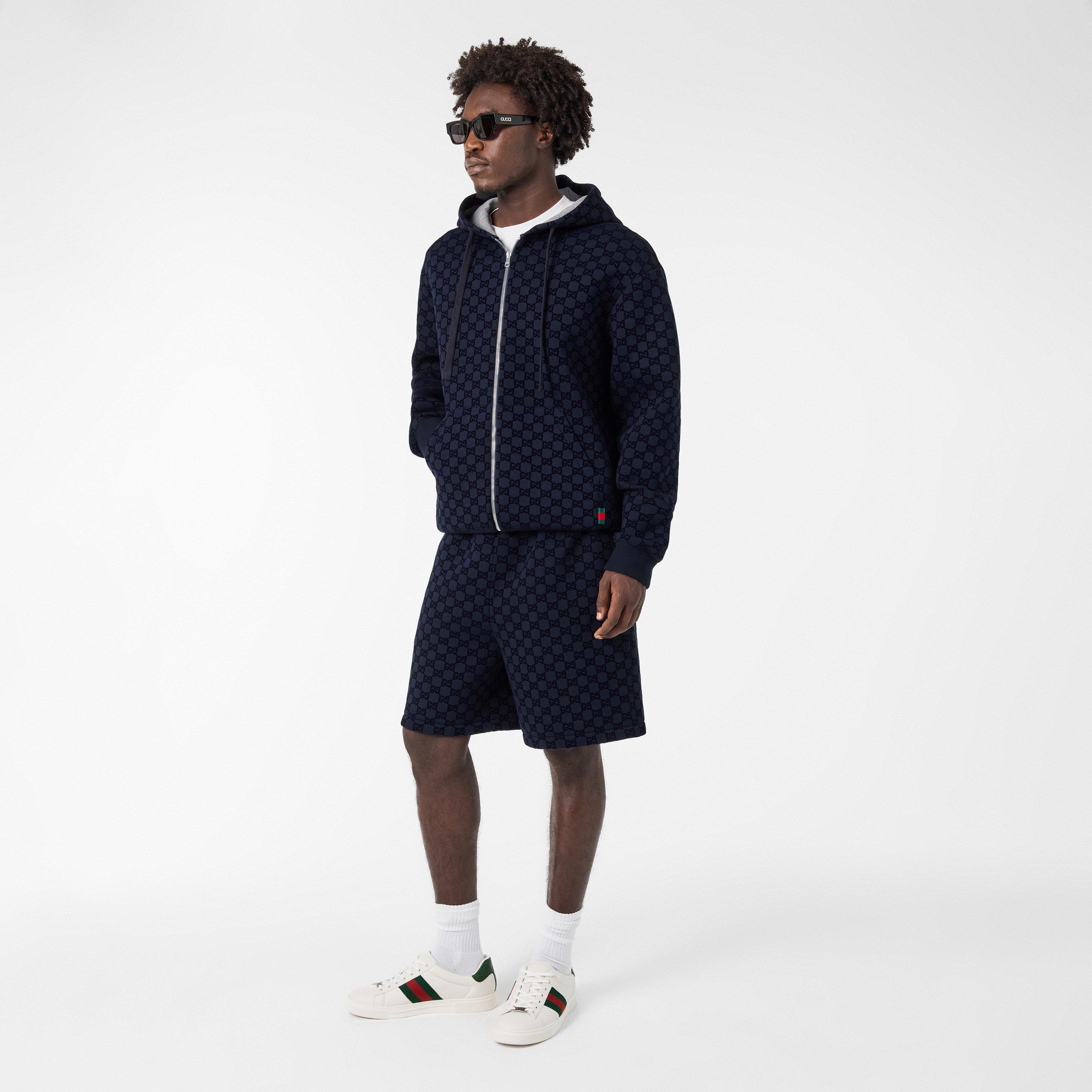 Navy - Gucci - Men's Jersey Shorts, Casual Fabric - 6