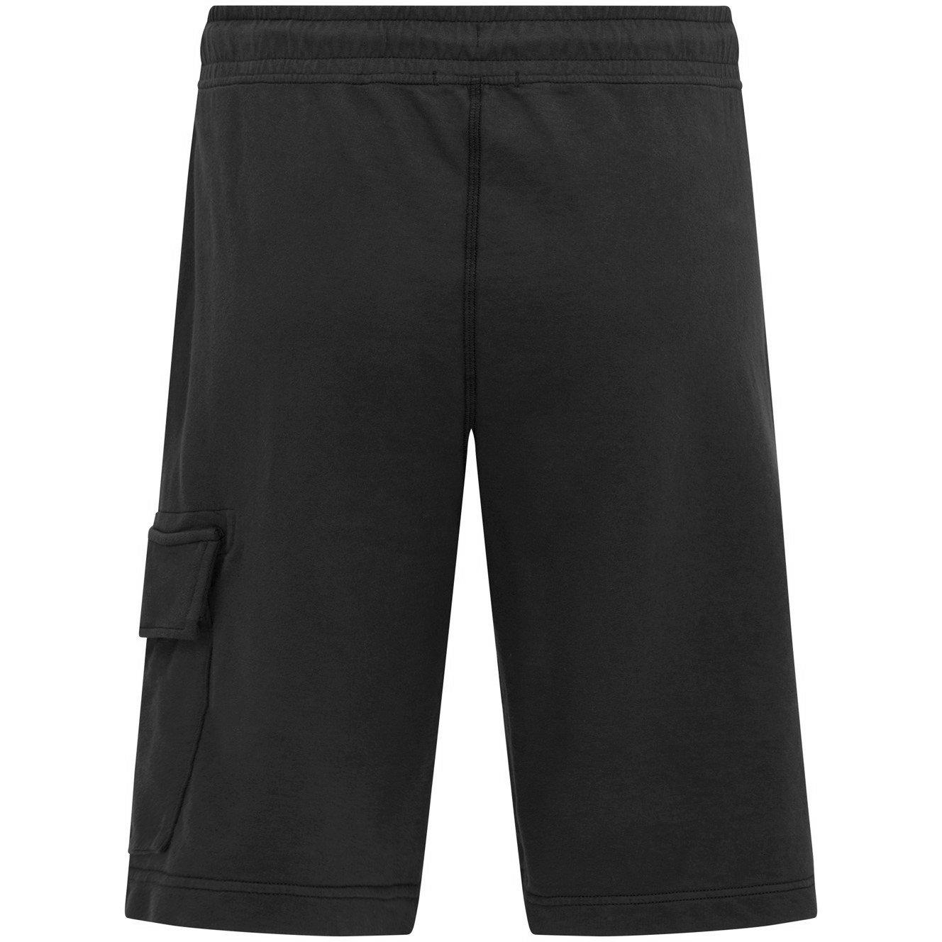 Black 999 - CP Company - Men's Micro Lens Fleece Jogger Shorts - 9
