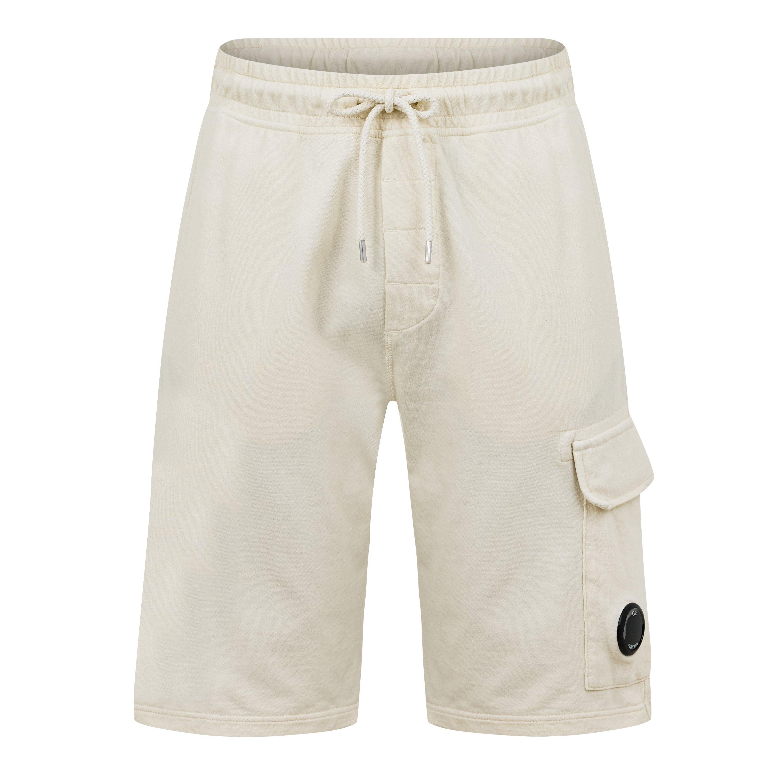 Cp Company Men's Micro Lens Fleece Jogger Shorts - Frozen Dew 114 - 2XL (54)