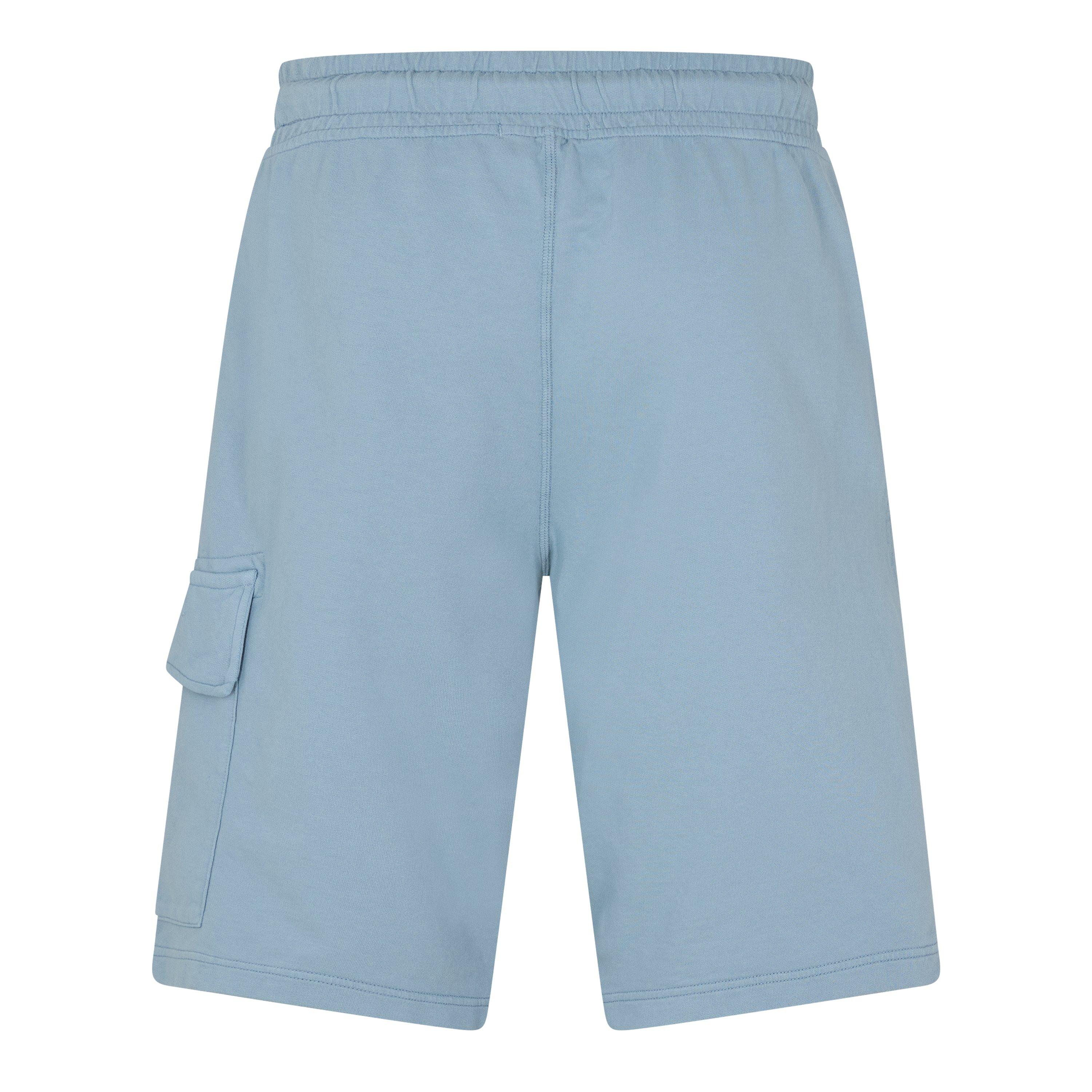 Silver Blue 809 - CP Company - Men's Micro Lens Fleece Jogger Shorts - 2