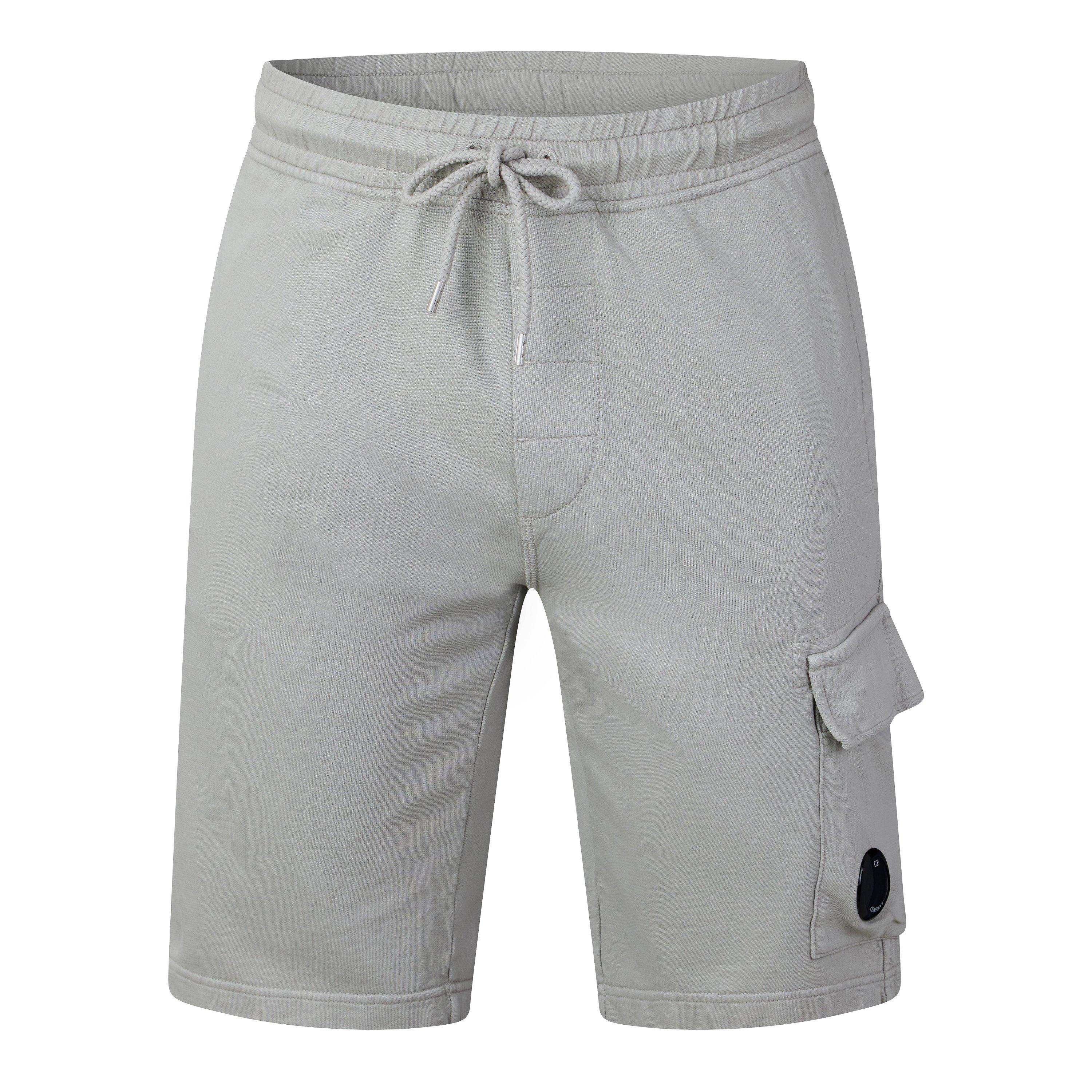 Cp Company Men's Micro Lens Fleece Jogger Shorts - Dove 904 - XS (44)