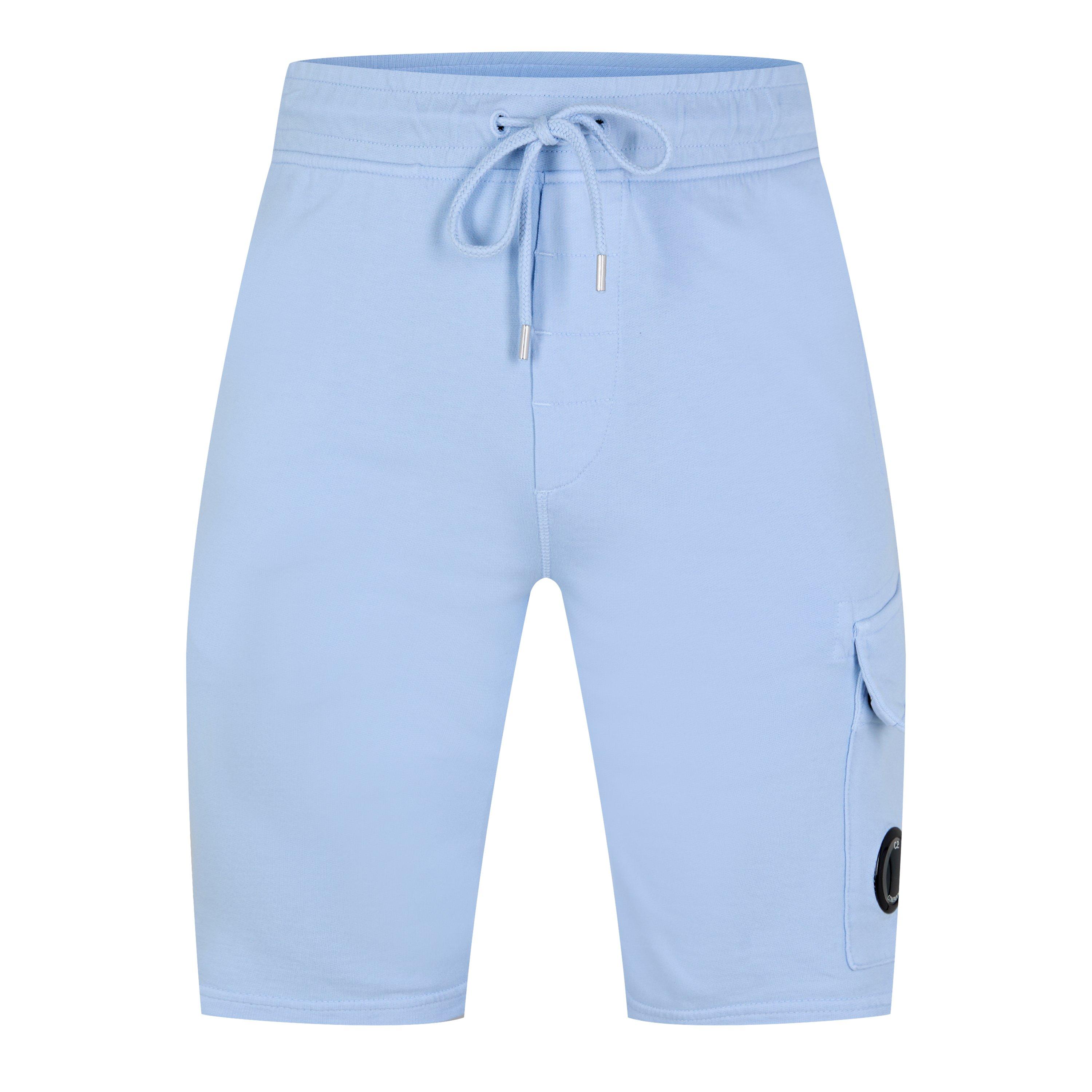 Cp Company Men's Micro Lens Fleece Jogger Shorts - Cerulean 814 - XS (44)