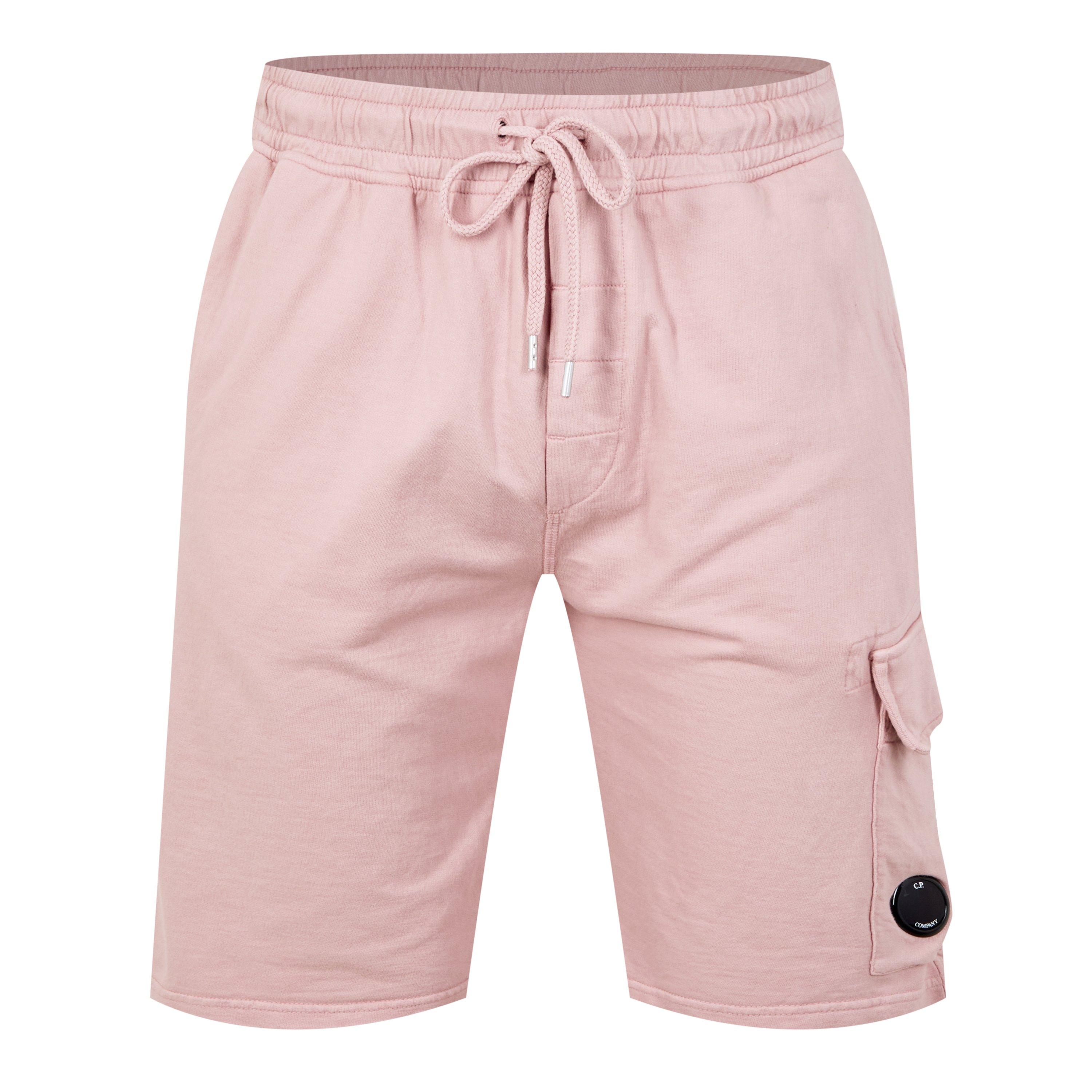 Cp Company Men's Micro Lens Fleece Jogger Shorts - Misty Rose 520 - 2XL (54)