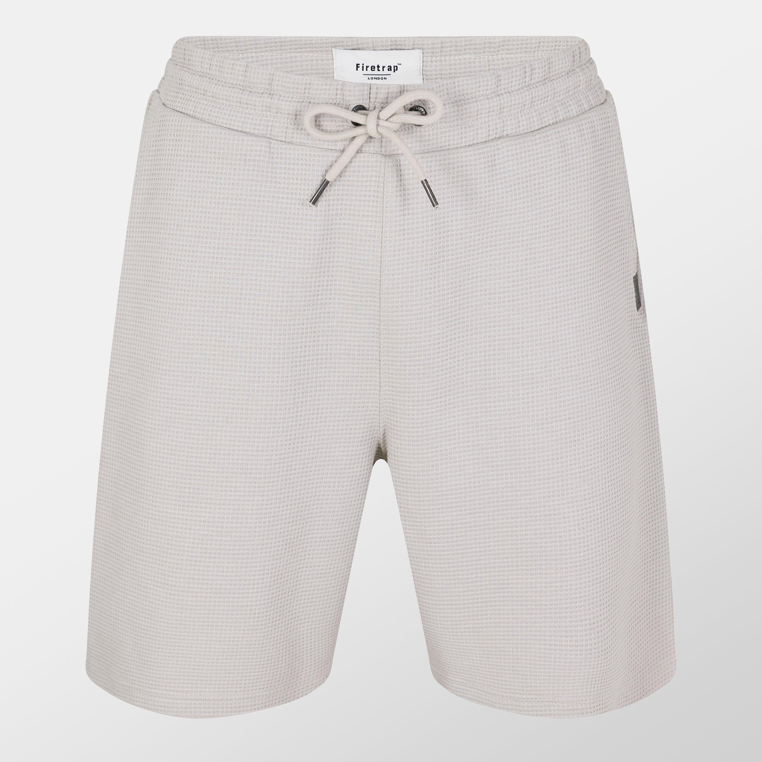 Firetrap Men's Waffle Fleece Jogger Shorts - Clay - L