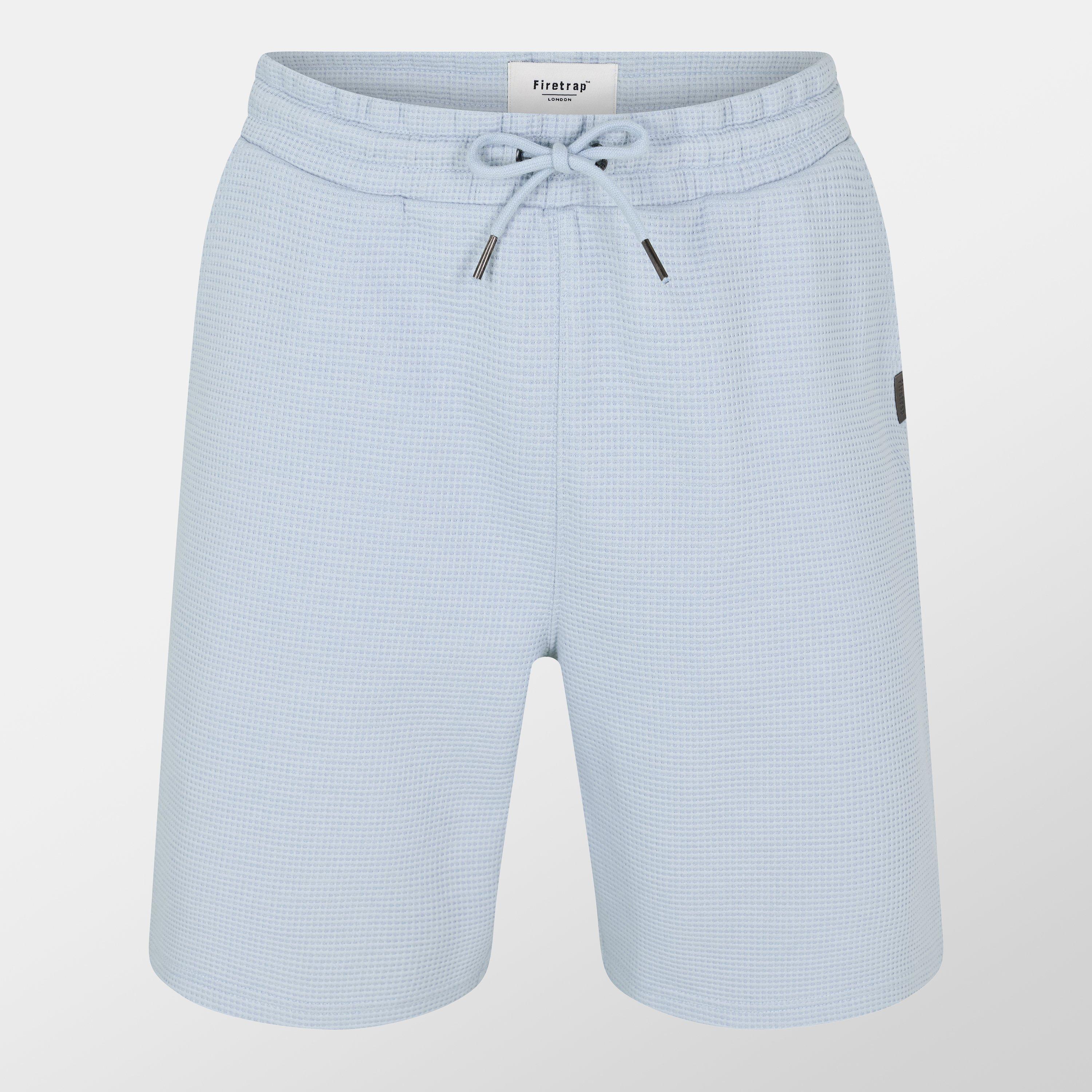 Firetrap Men's Waffle Fleece Jogger Shorts - Blue - 2XL