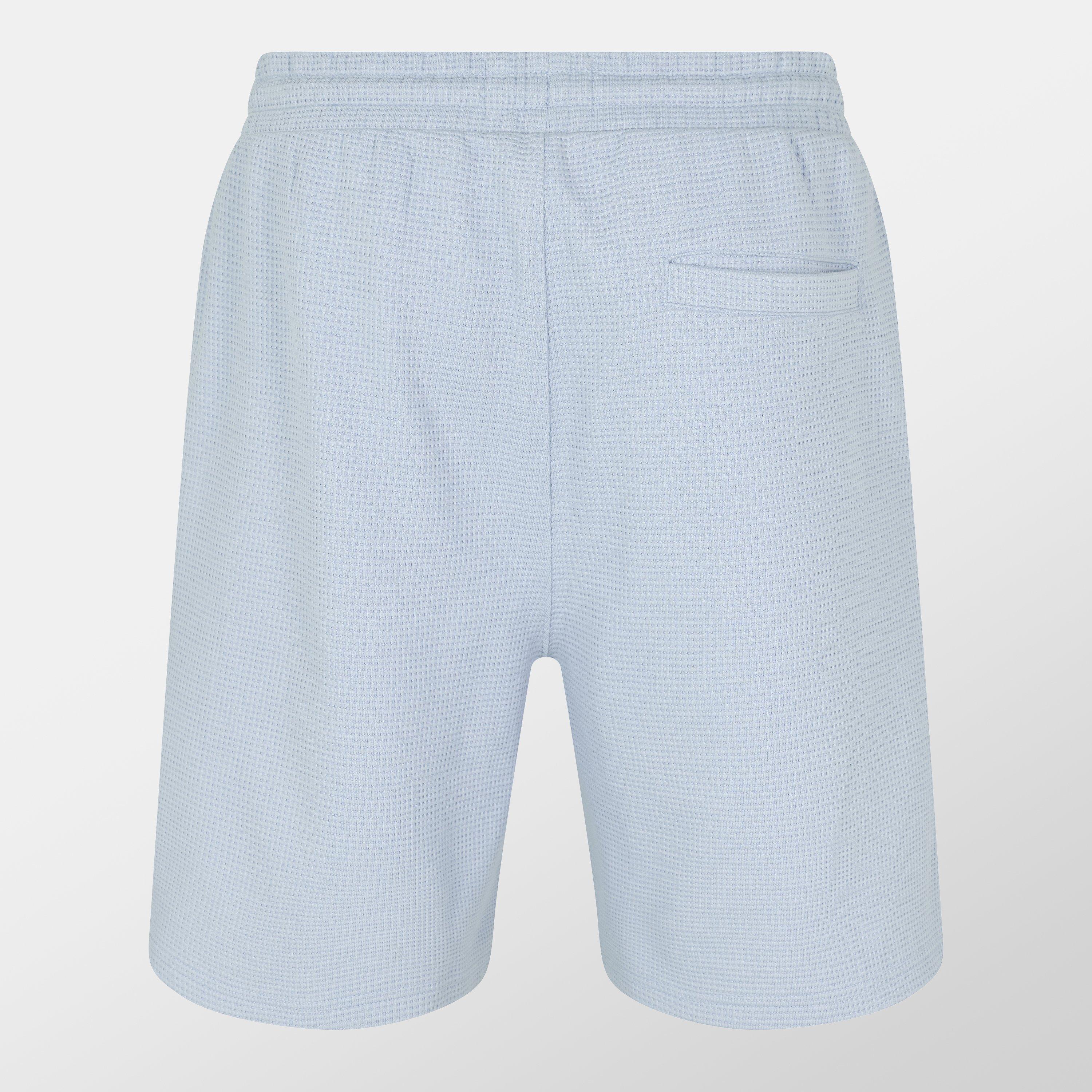 Blue - Firetrap - Men's Waffle Fleece Jogger Shorts - 2