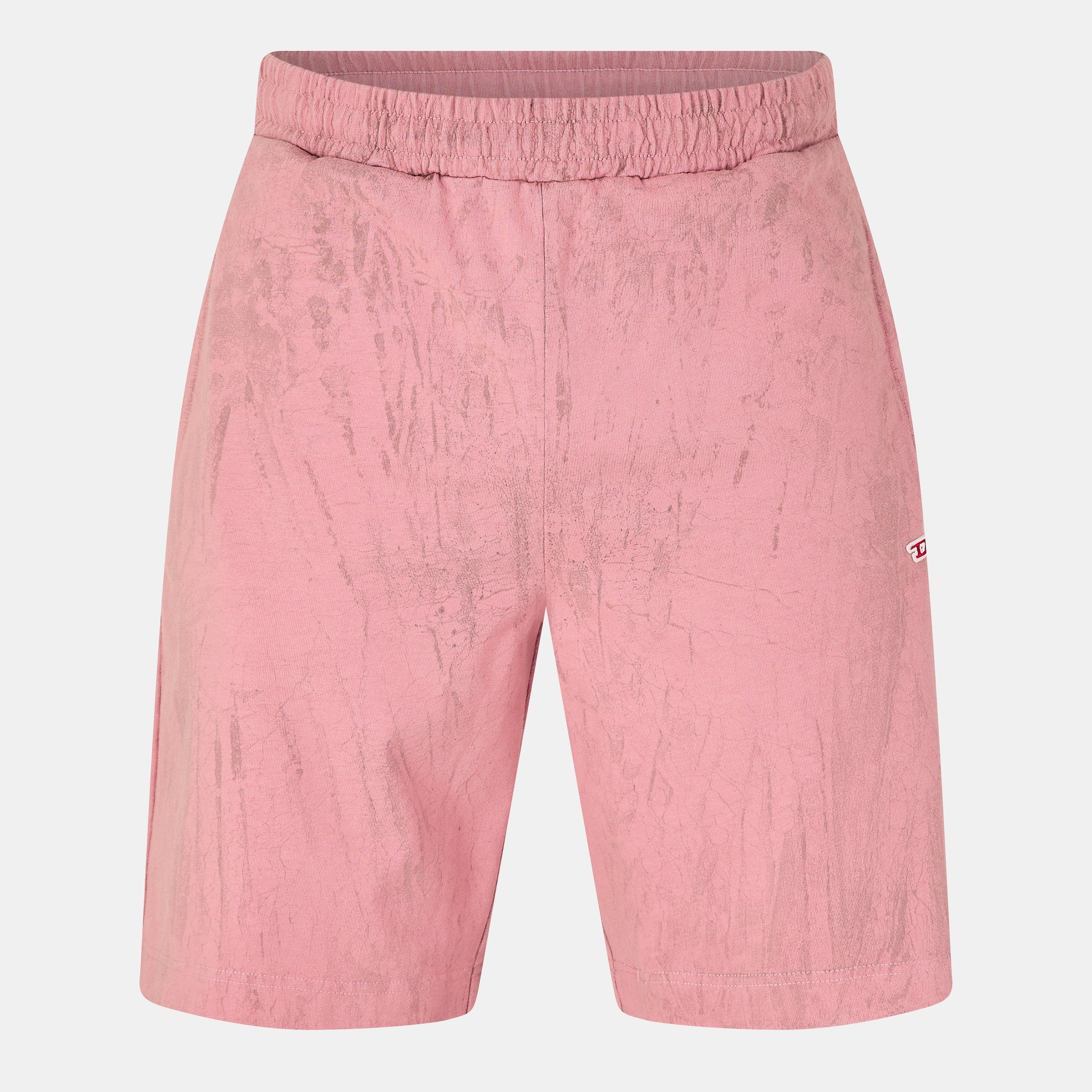 Diesel Men's Fleece Jogger Shorts - Pink - XS