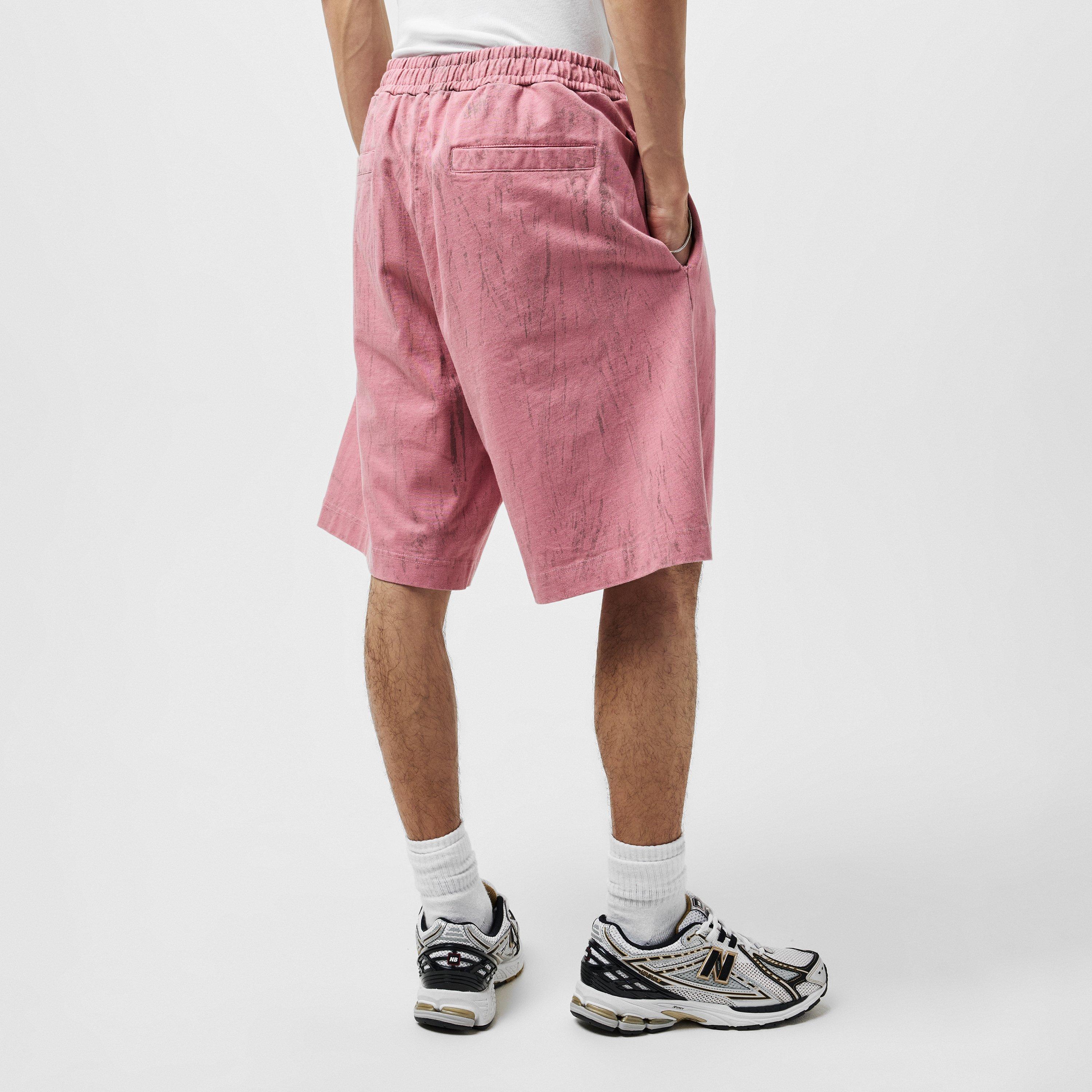 Pink - Diesel - Men's Fleece Jogger Shorts - 4