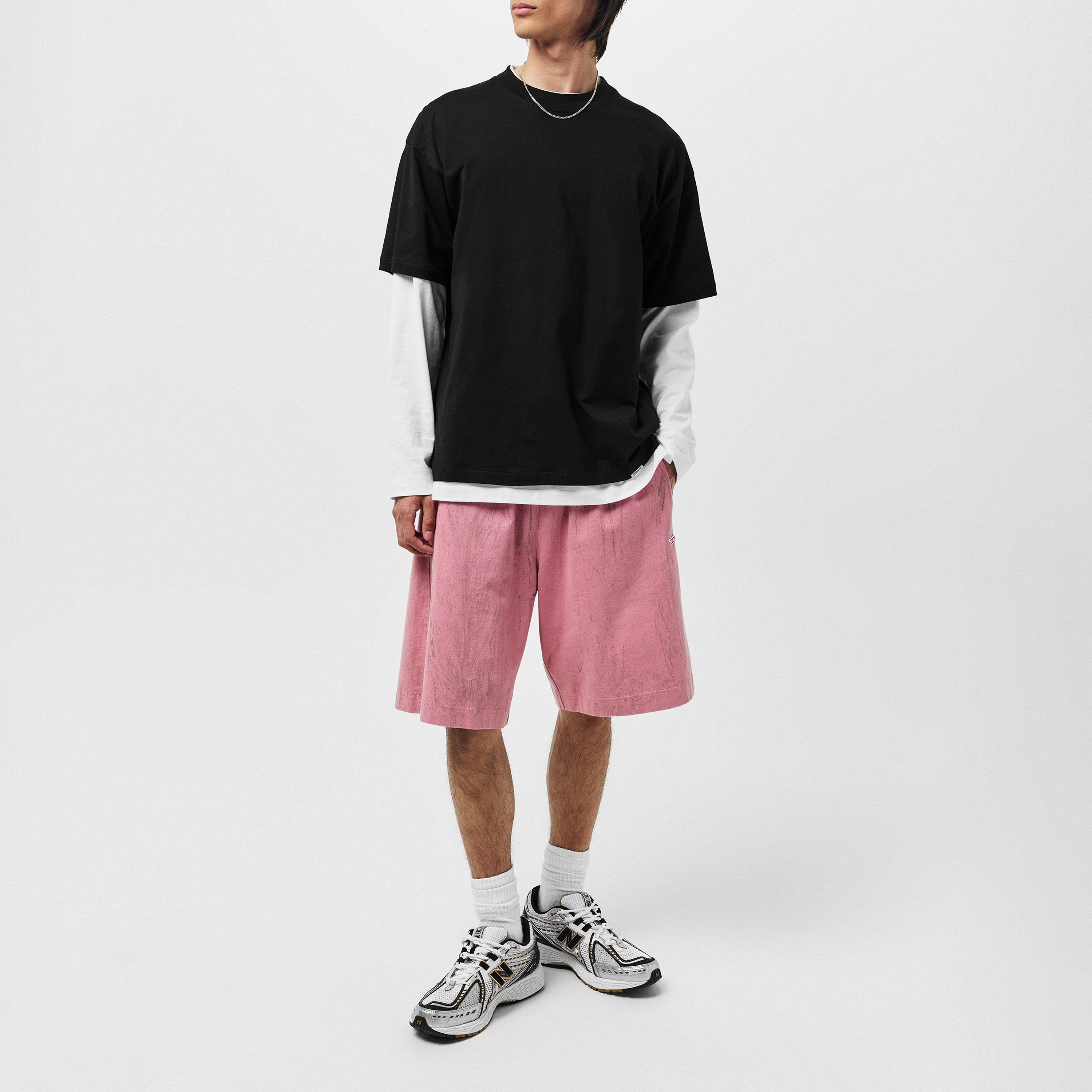 Pink - Diesel - Men's Fleece Jogger Shorts - 6