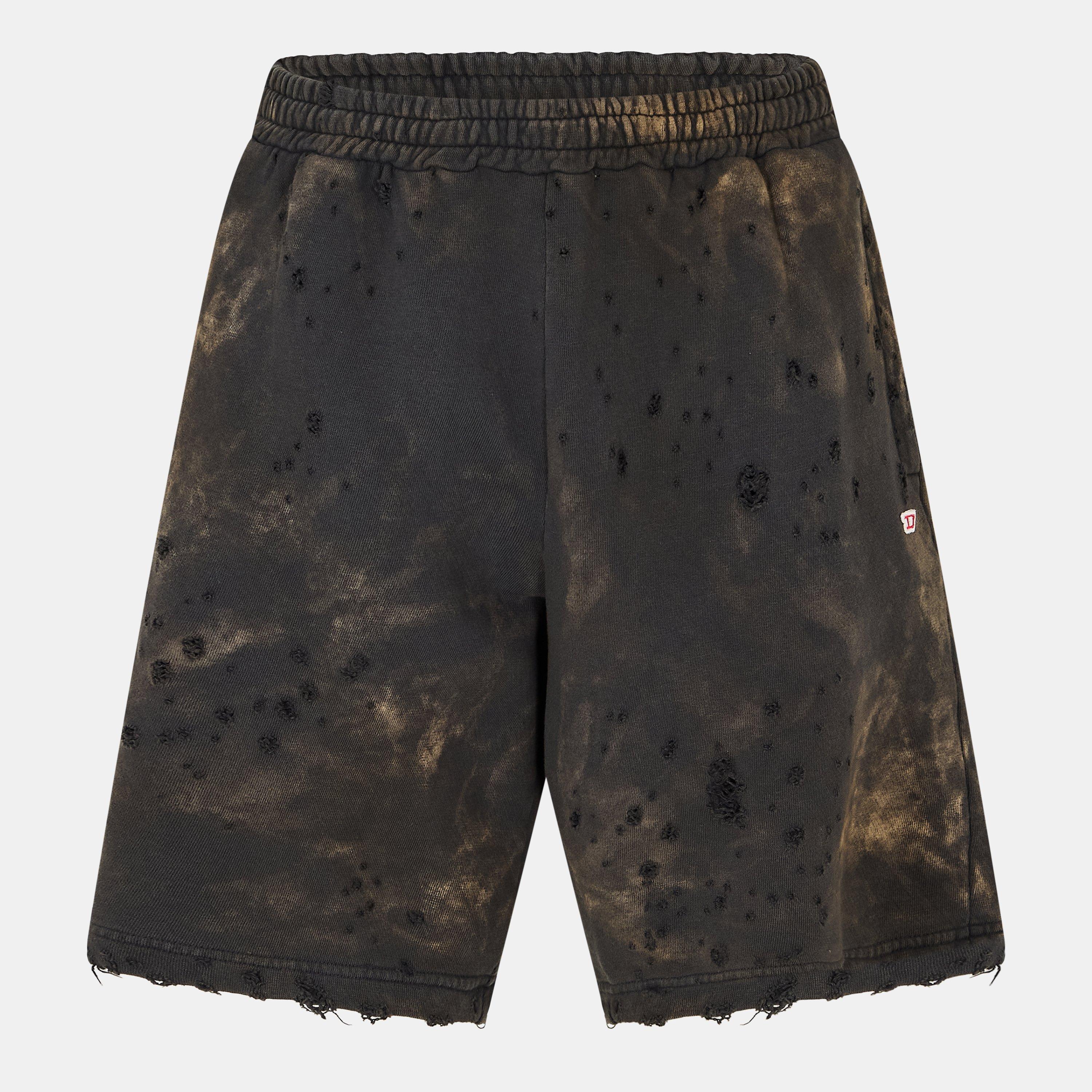 Extreme Distressed Acid Wash Shorts