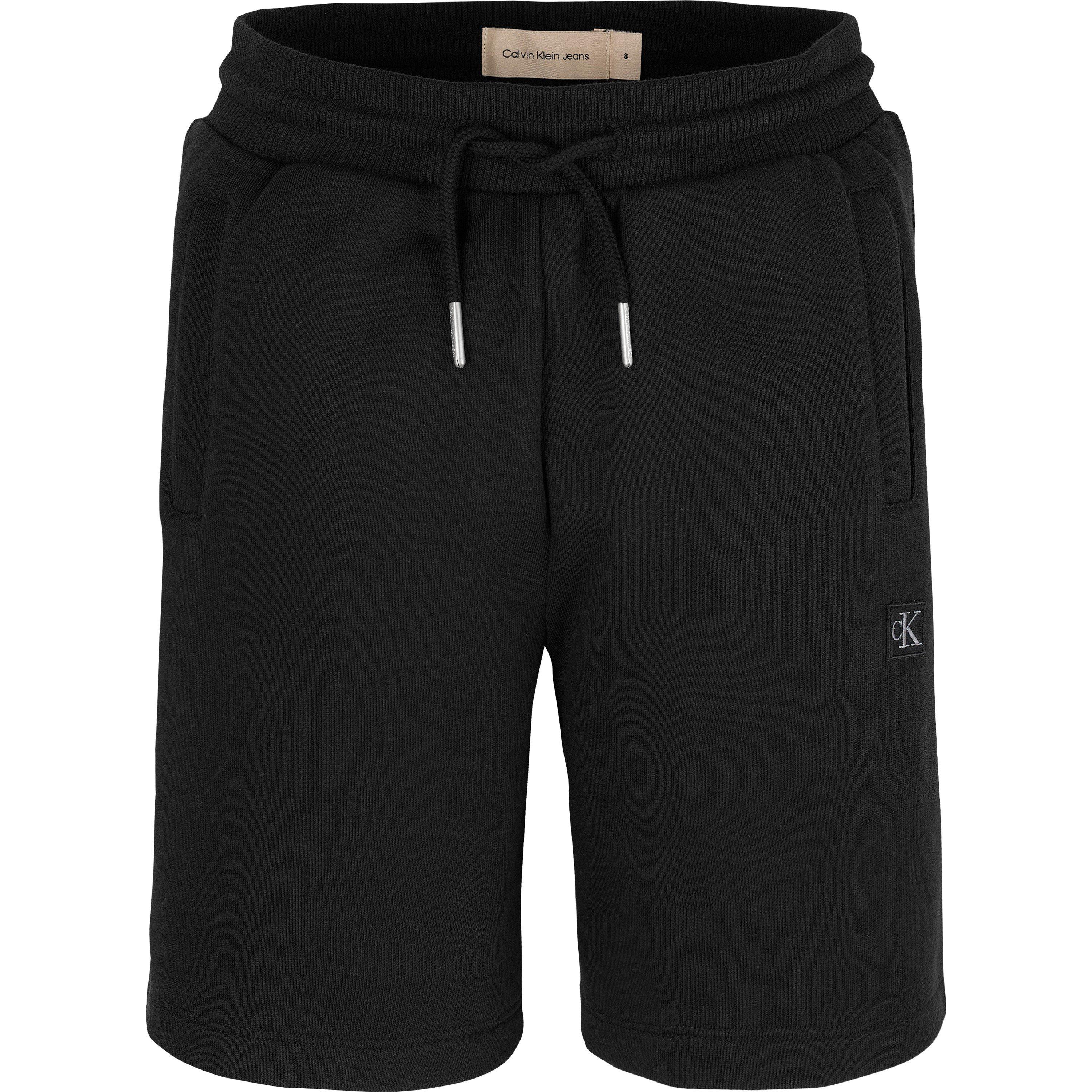 Calvin Klein Jeans Kids' Fleece Jogger Shorts - CK Black BEH - Size 6Y