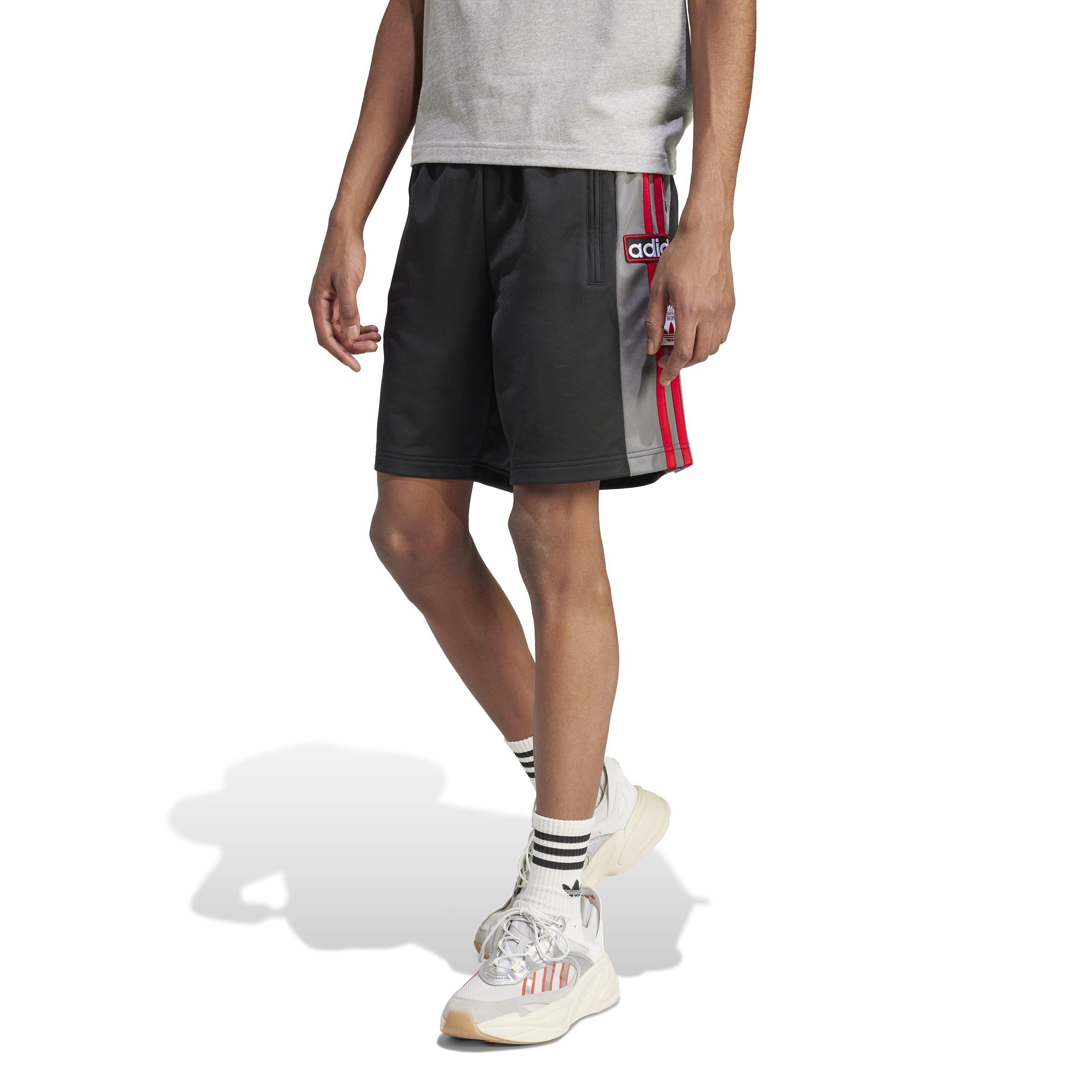 Black/Grefou/Be - adidas Originals - Adibreak Fleece Jogger Shorts - 2