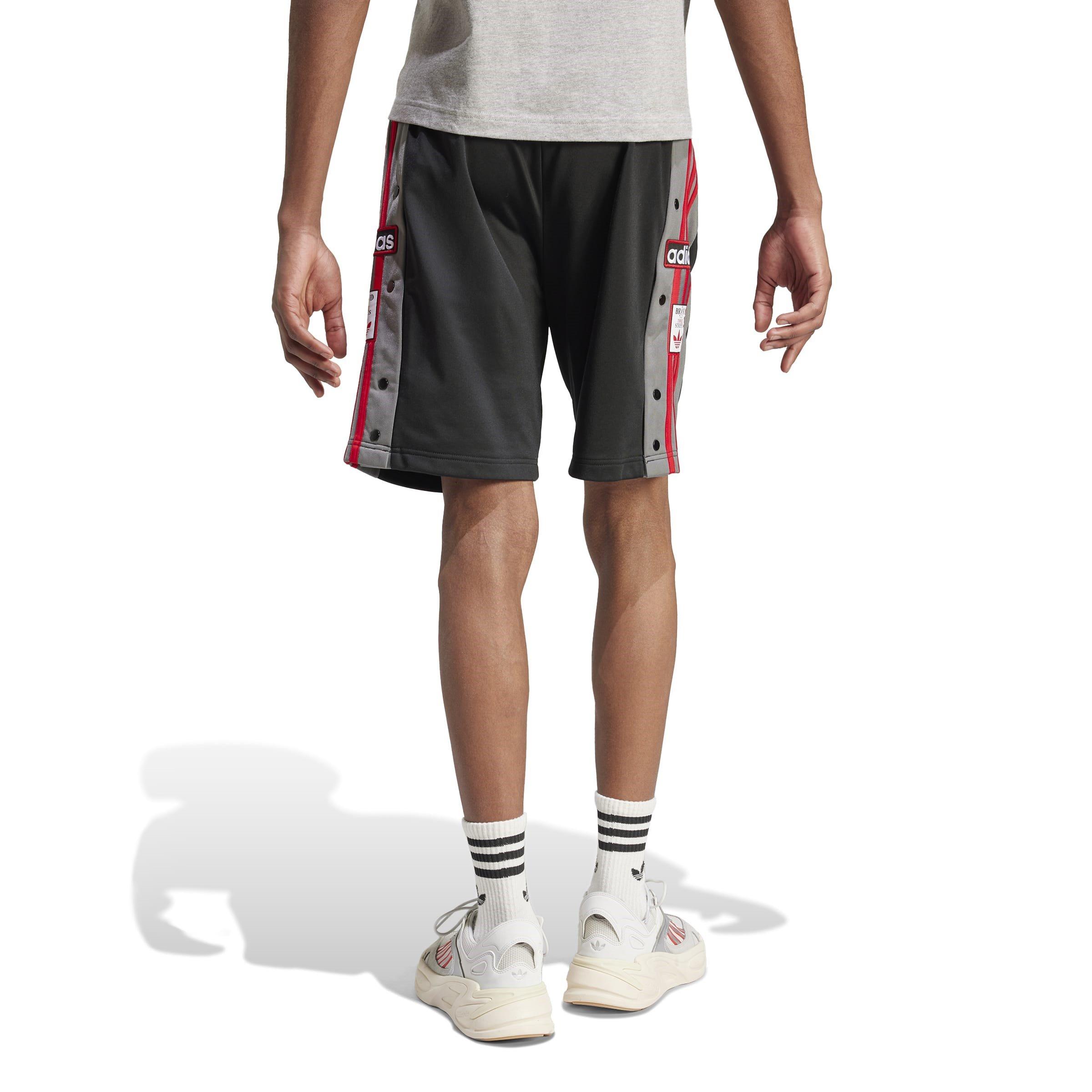 Black/Grefou/Be - adidas Originals - Adibreak Fleece Jogger Shorts - 3