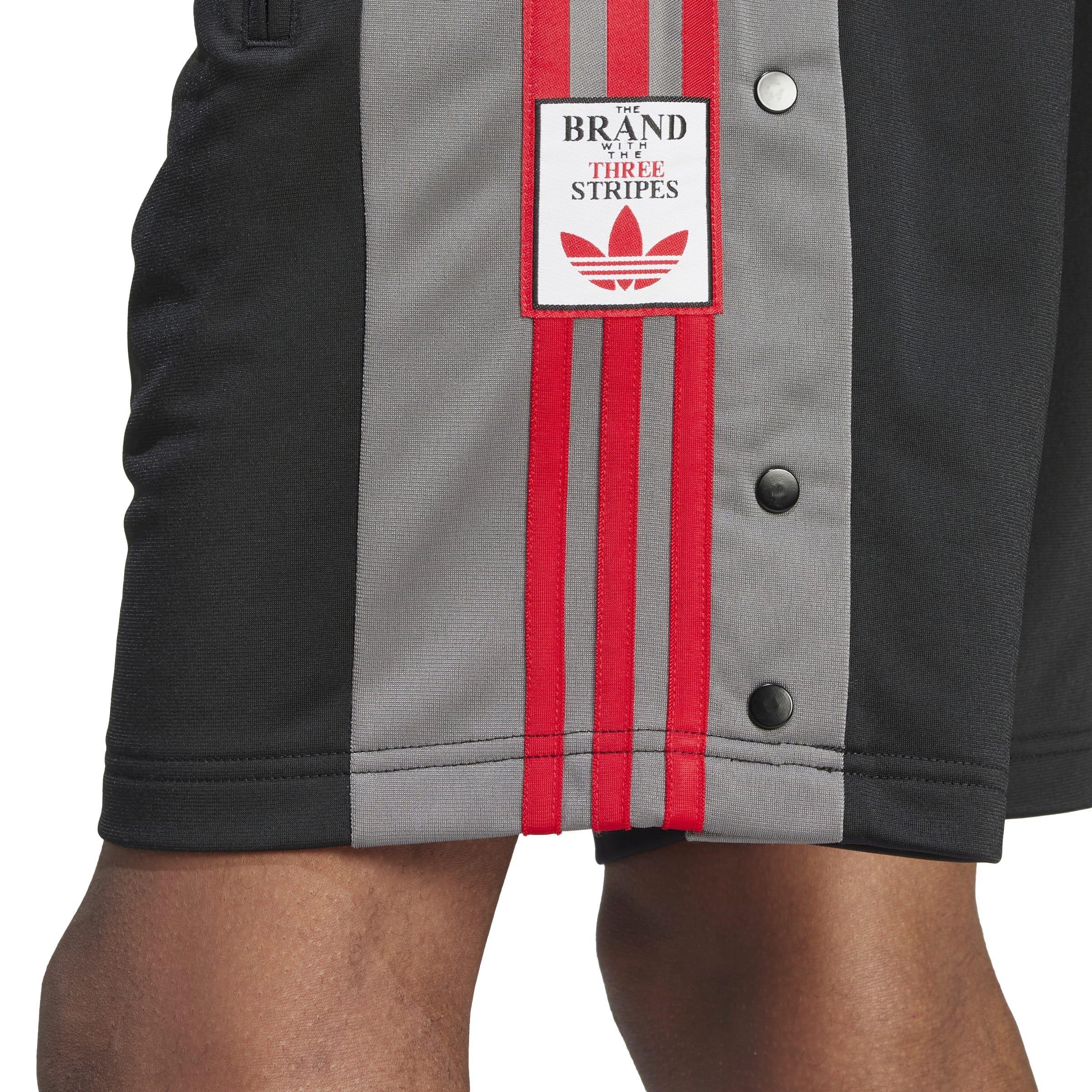 Black/Grefou/Be - adidas Originals - Adibreak Fleece Jogger Shorts - 5