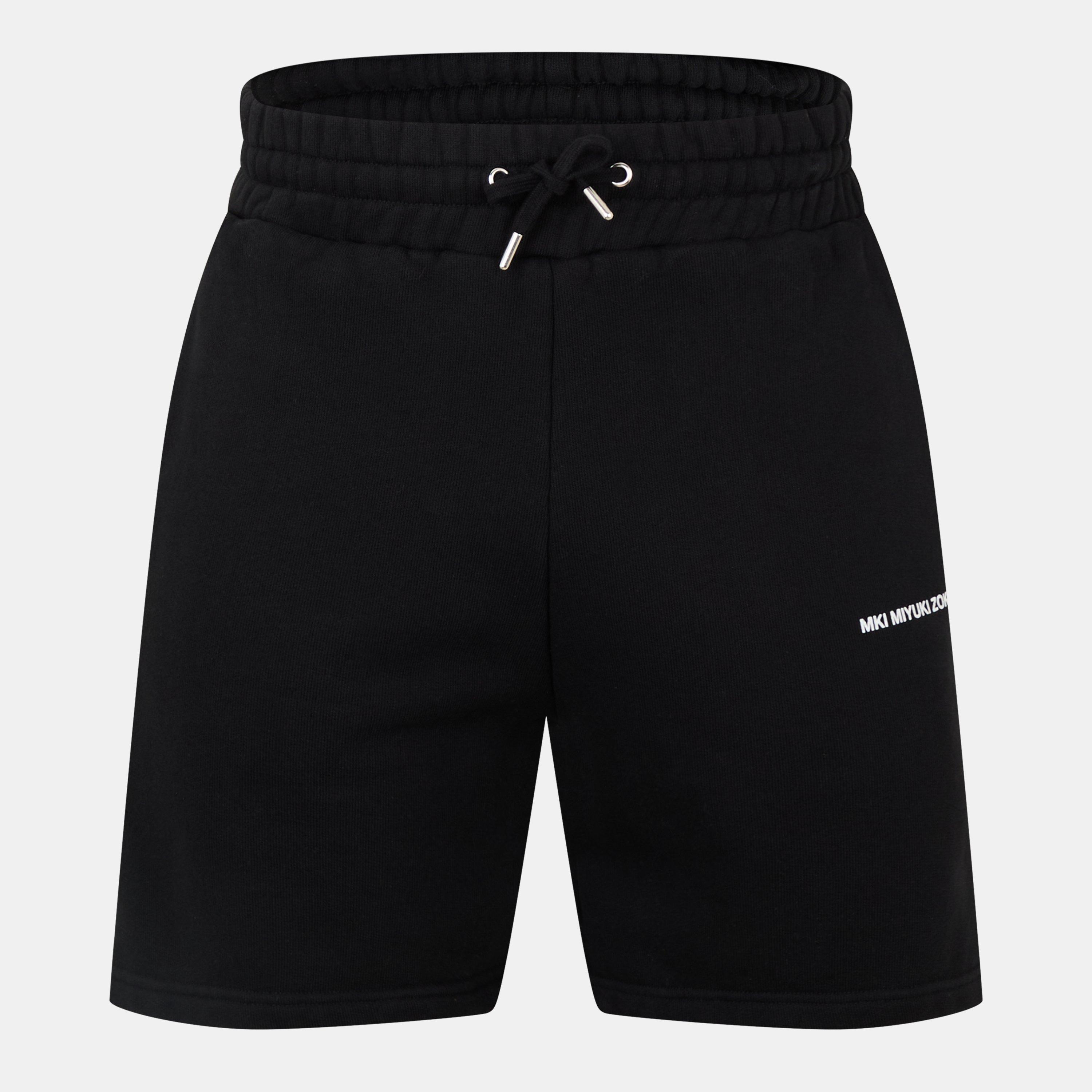 Black - MKI MIYUKI ZOKU - Men's Uniform Fleece Jogger Shorts - 1