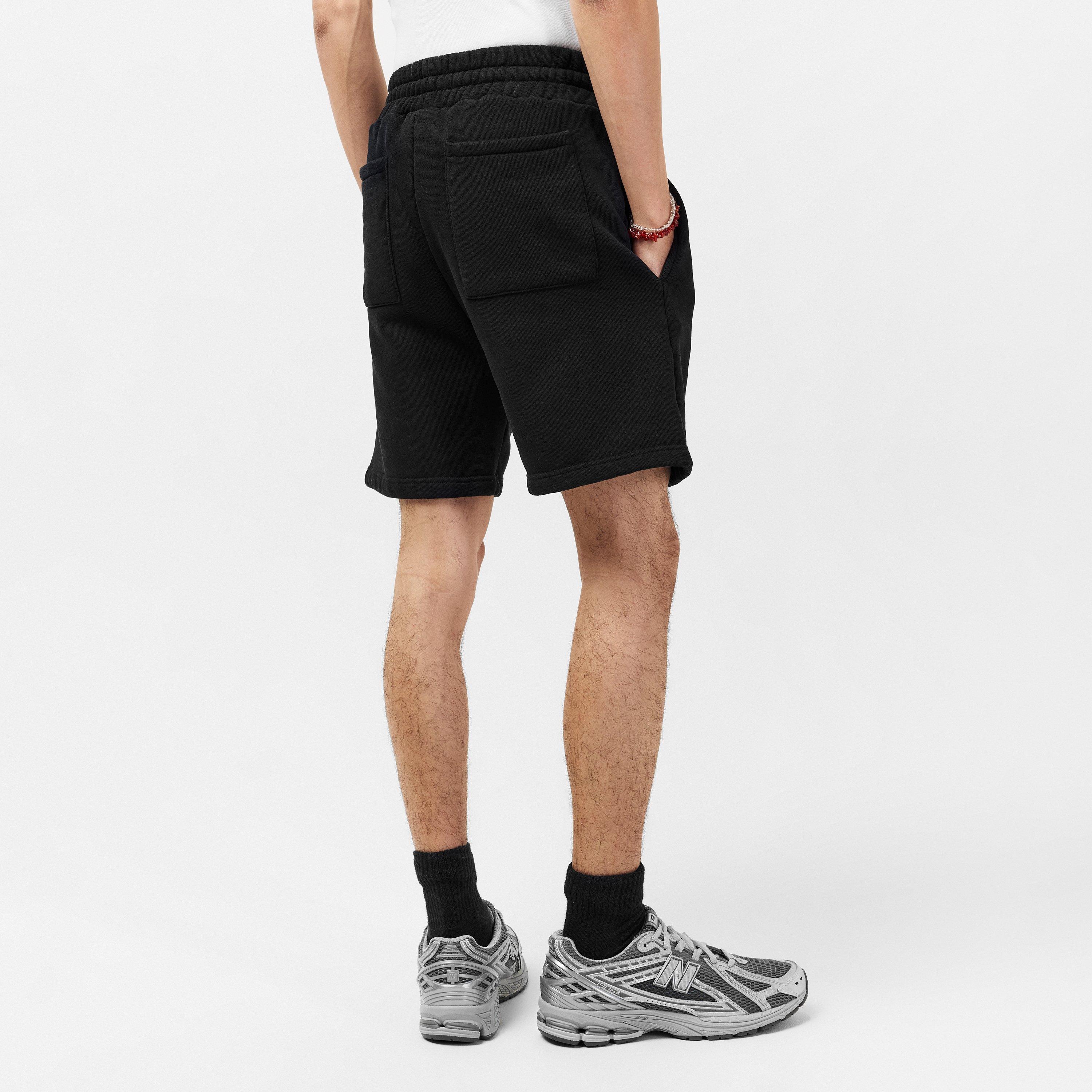 Black - MKI MIYUKI ZOKU - Men's Uniform Fleece Jogger Shorts - 4