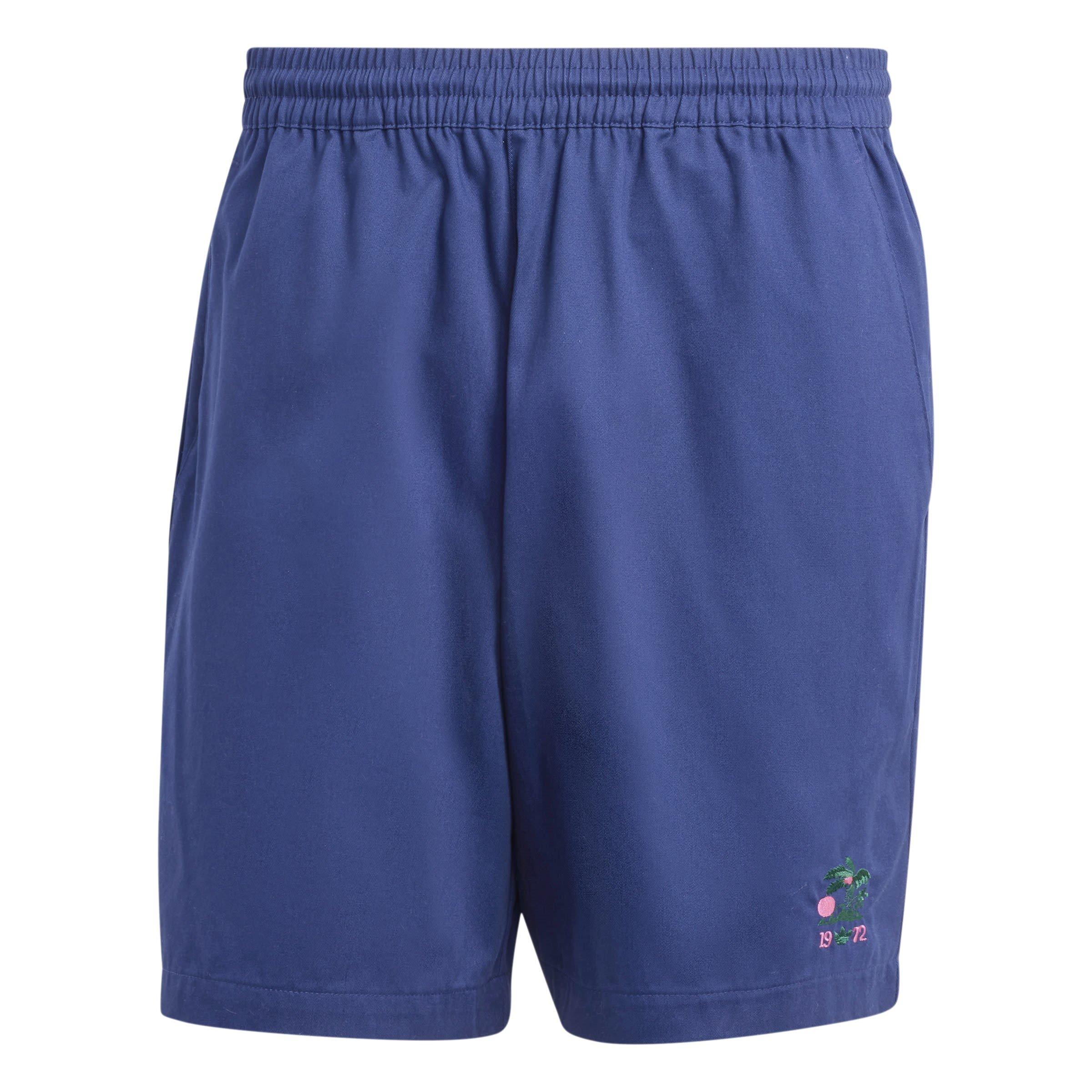 Dkblue - adidas Originals - Men's Fleece Jogger Shorts - 1