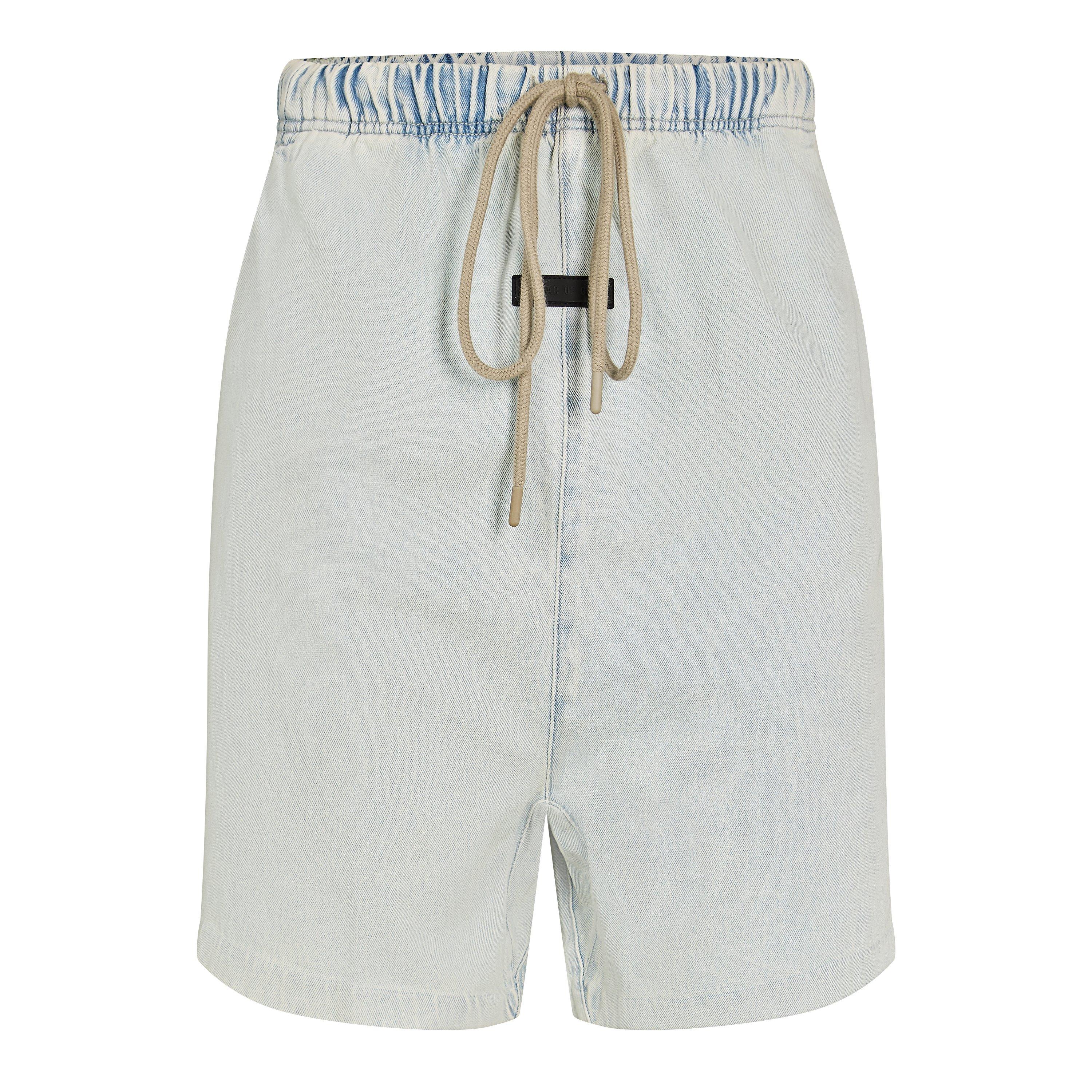 Lght Wash Dnm - Fear Of God Essentials - Unisex Adults Relaxed Fleece Jogger Shorts - 1