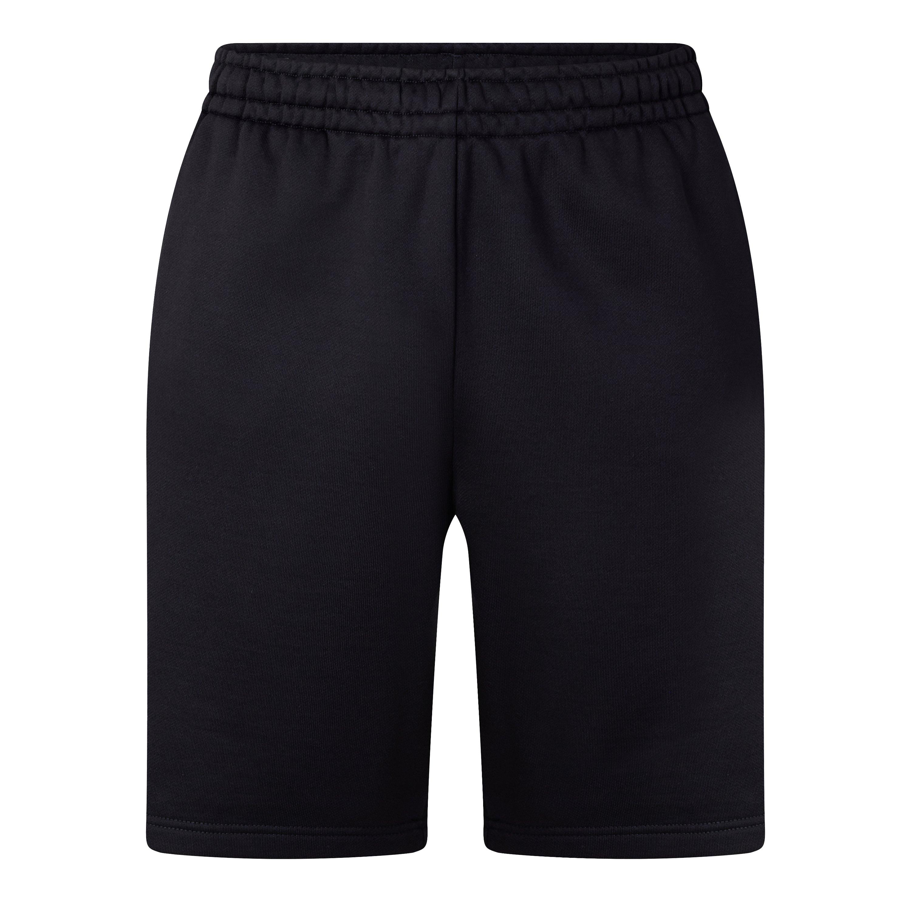 Black/White - Off White - Men's Fleece Relaxed Fit Jogger Shorts - 1