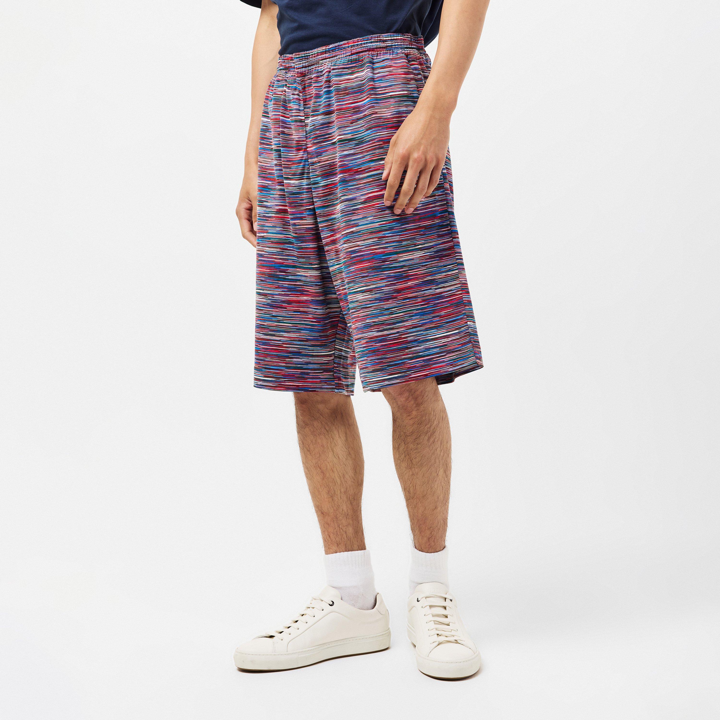 Multi Blu - Missoni - Fleece Jogger Shorts - 3