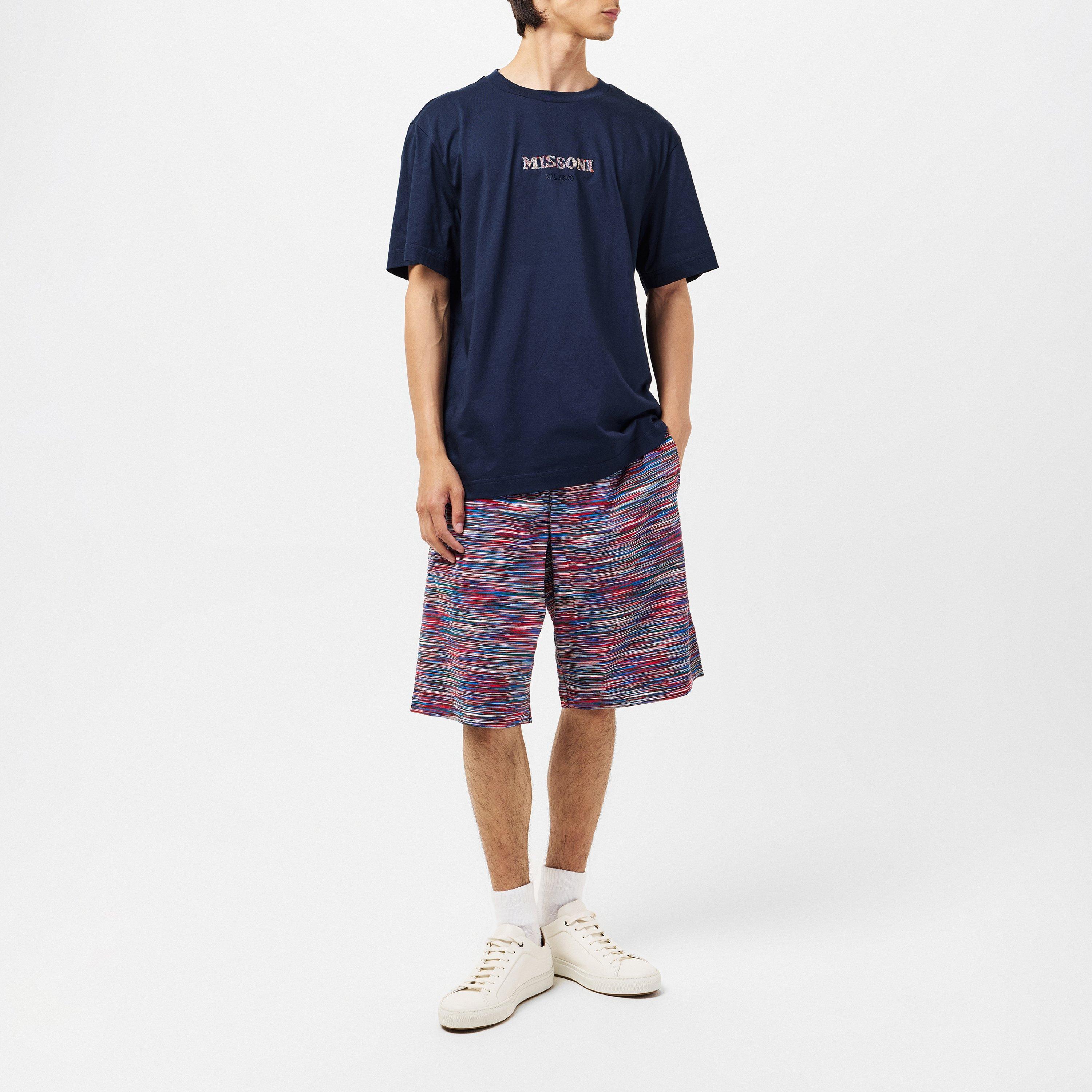 Multi Blu - Missoni - Fleece Jogger Shorts - 6