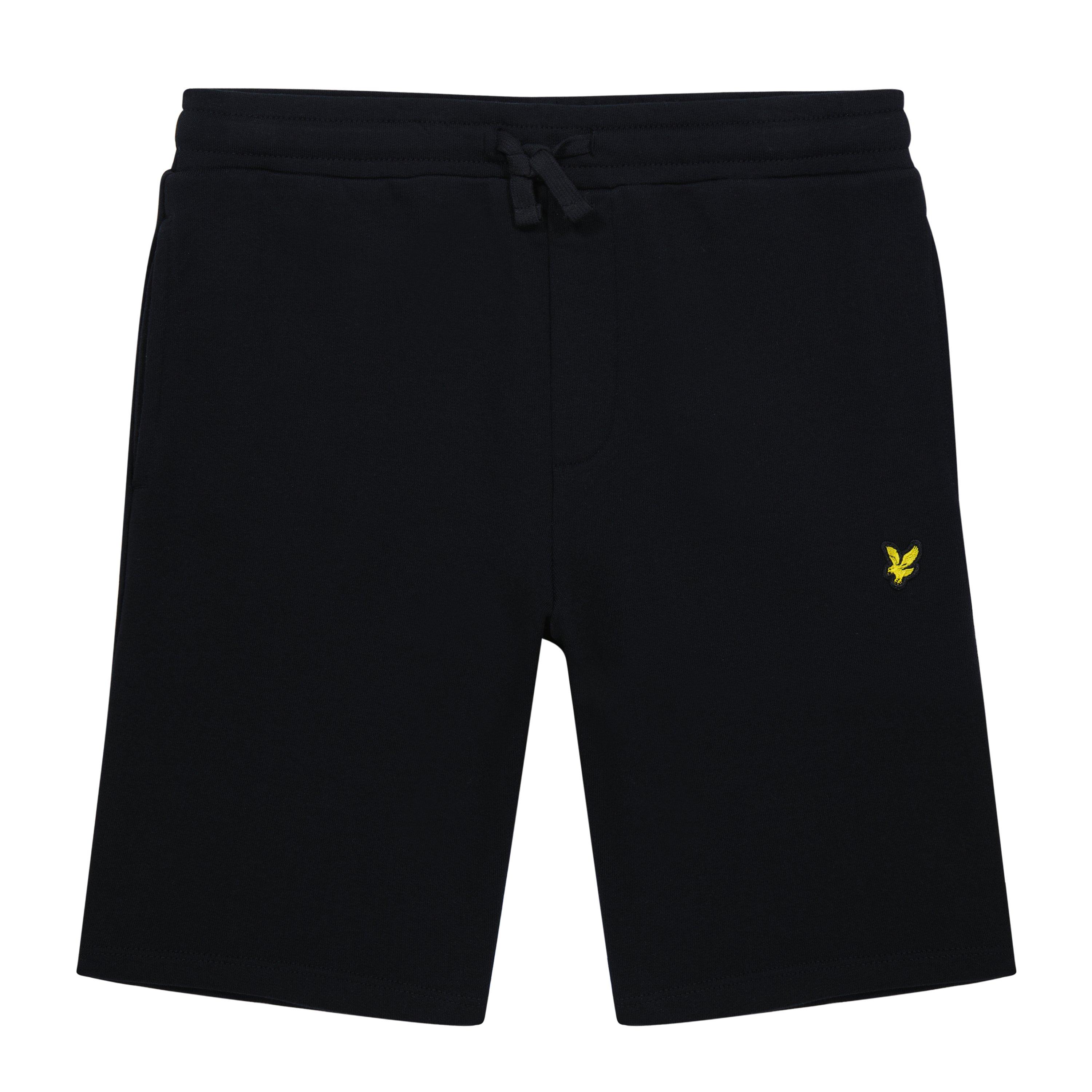 Z865 Jet Black - Lyle and Scott - Kids' Fleece Jogger Shorts - 1