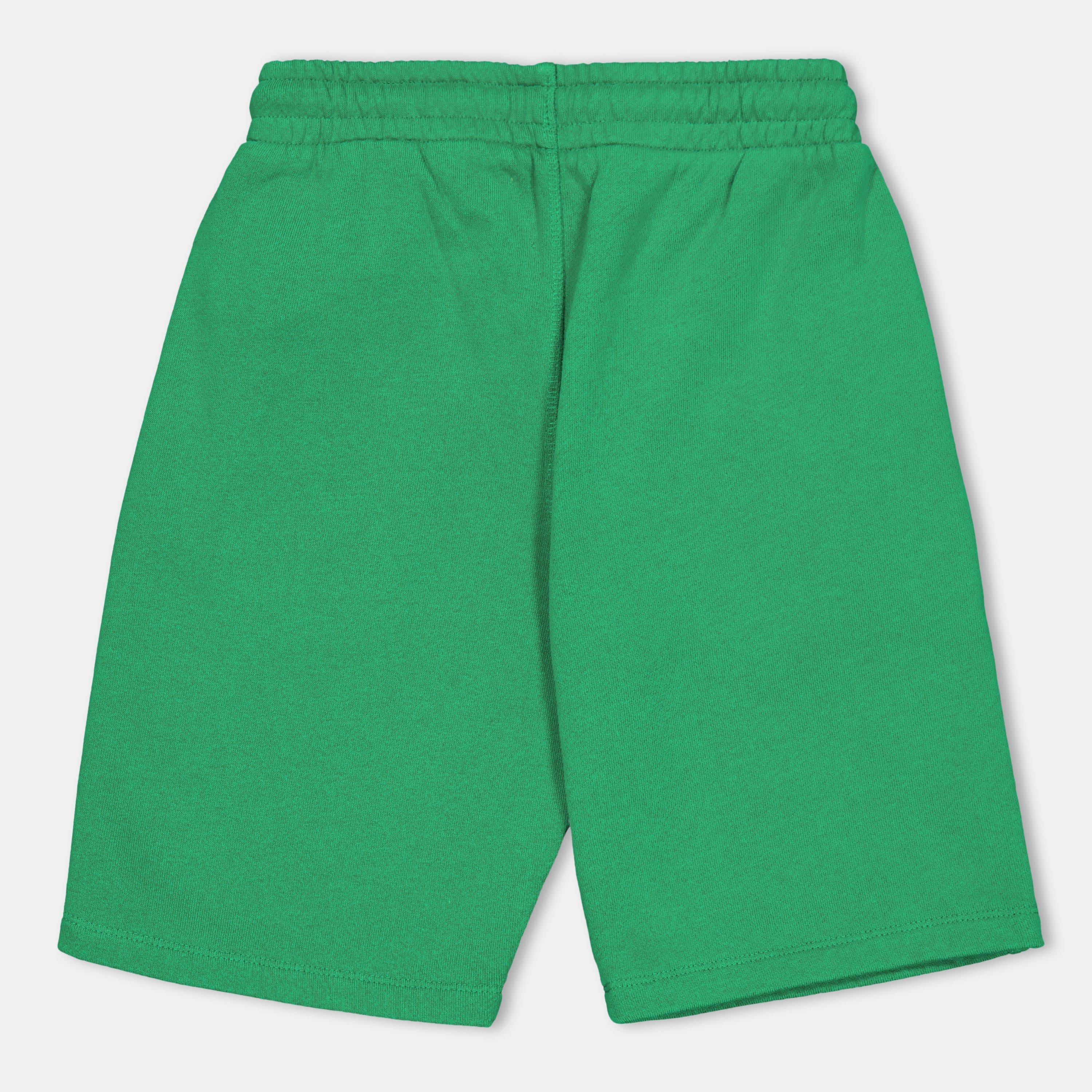Green/White - Off White - Kids Fleece Shorts - 2