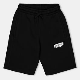 Off White Kids Fleece Shorts