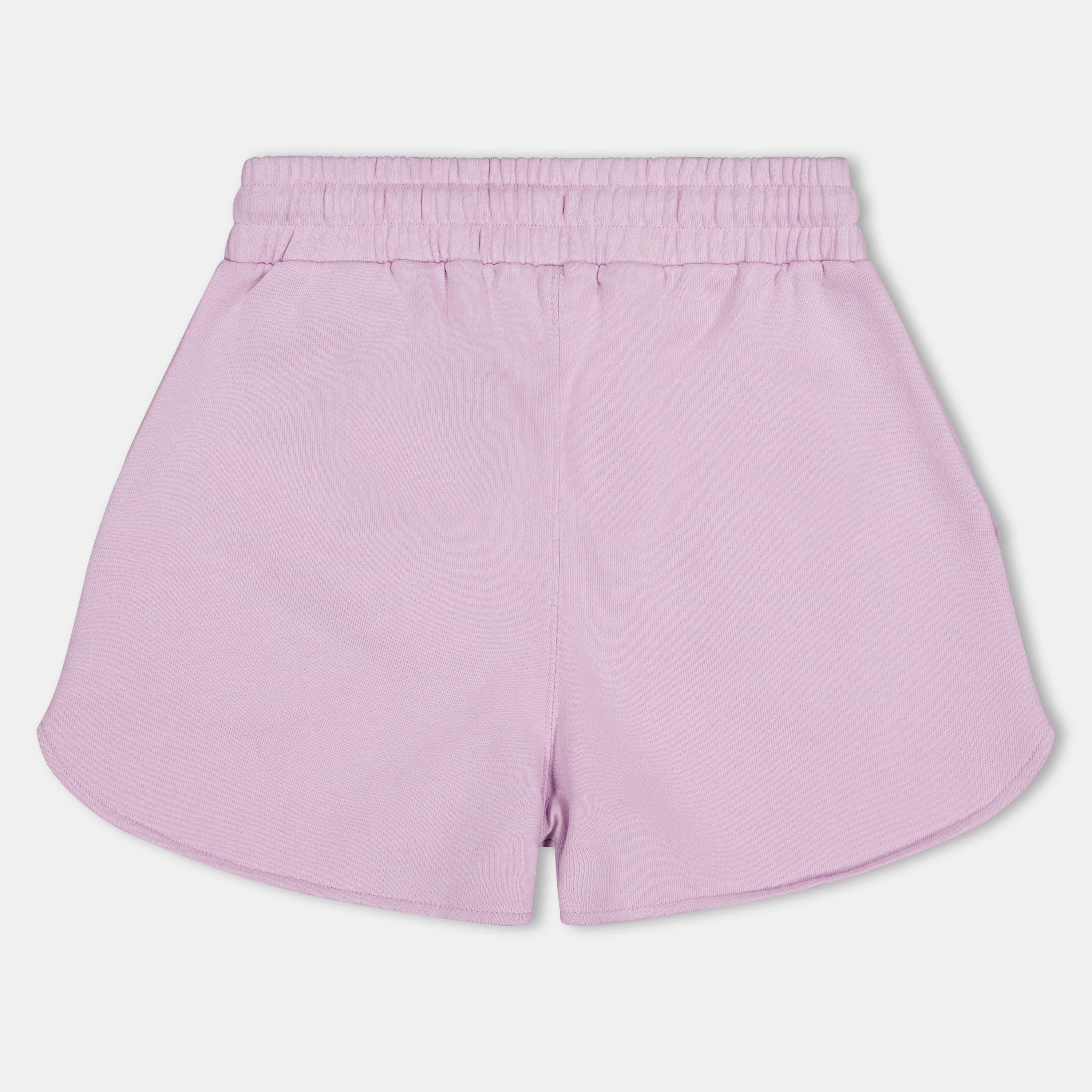 Lilac/Pink - Off White - Kids Fleece Shorts - 2