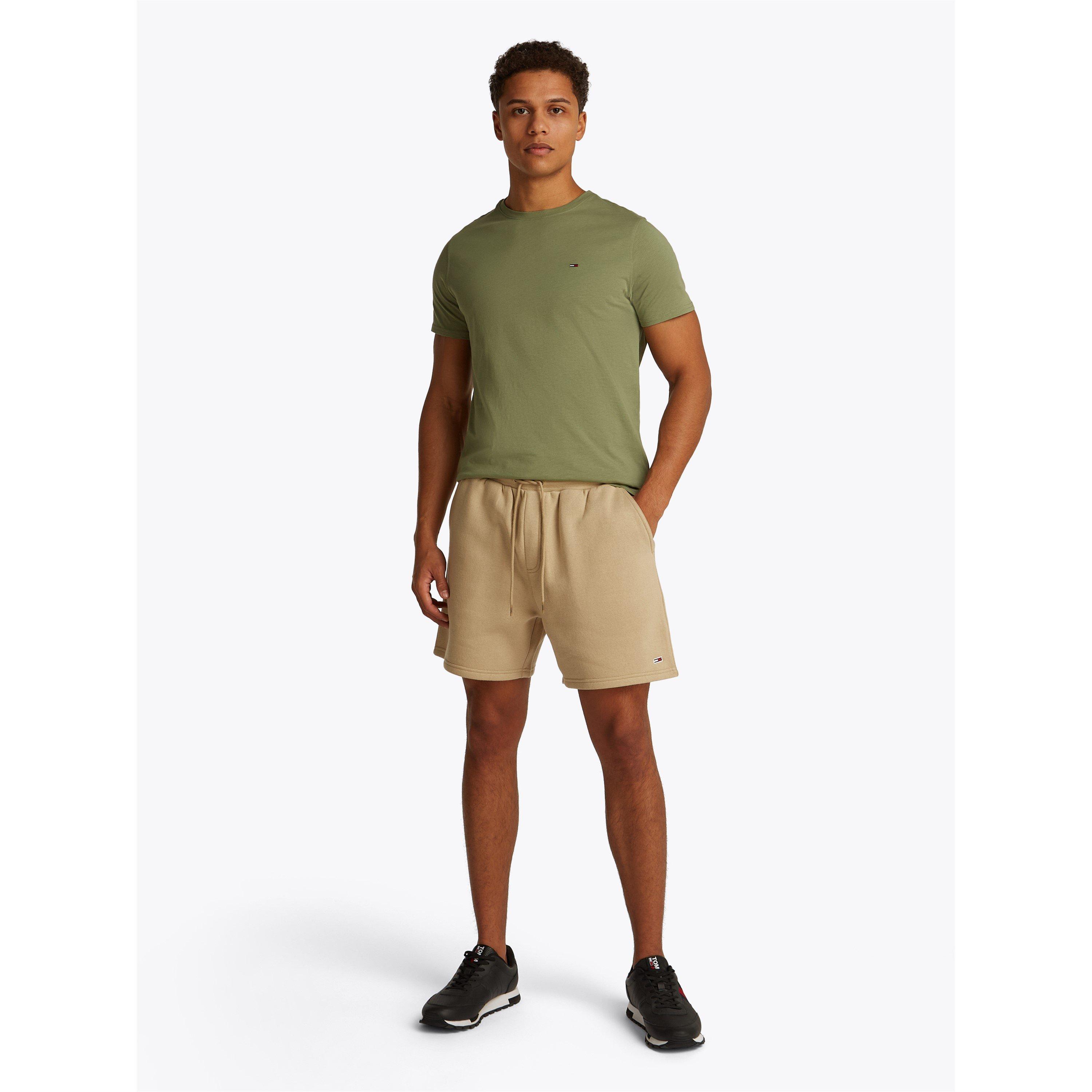 Tan ACT - Tommy Jeans - Men's Fleece Jogger Shorts - 5
