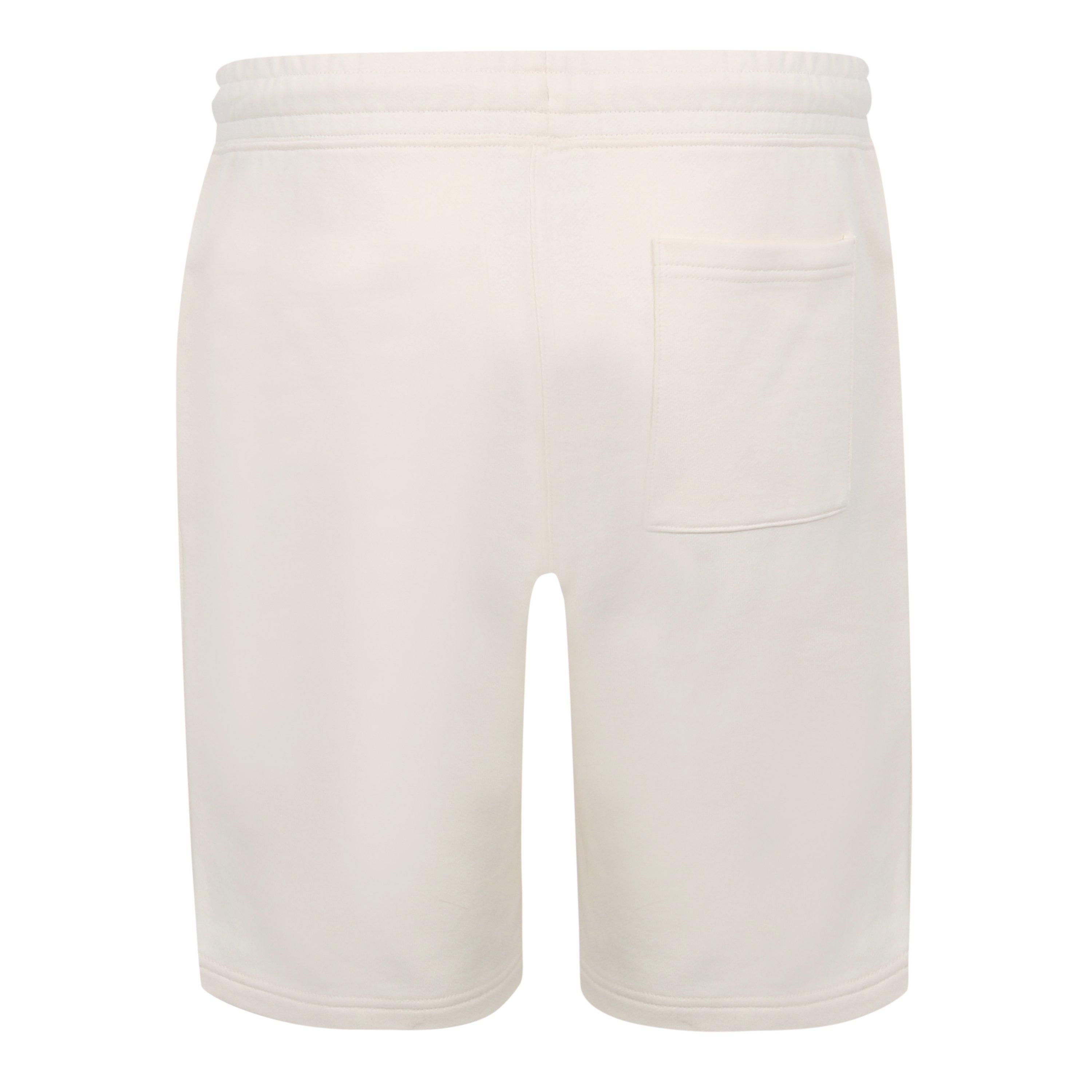 White - Slazenger - Men's Fleece Jogger Shorts - 2