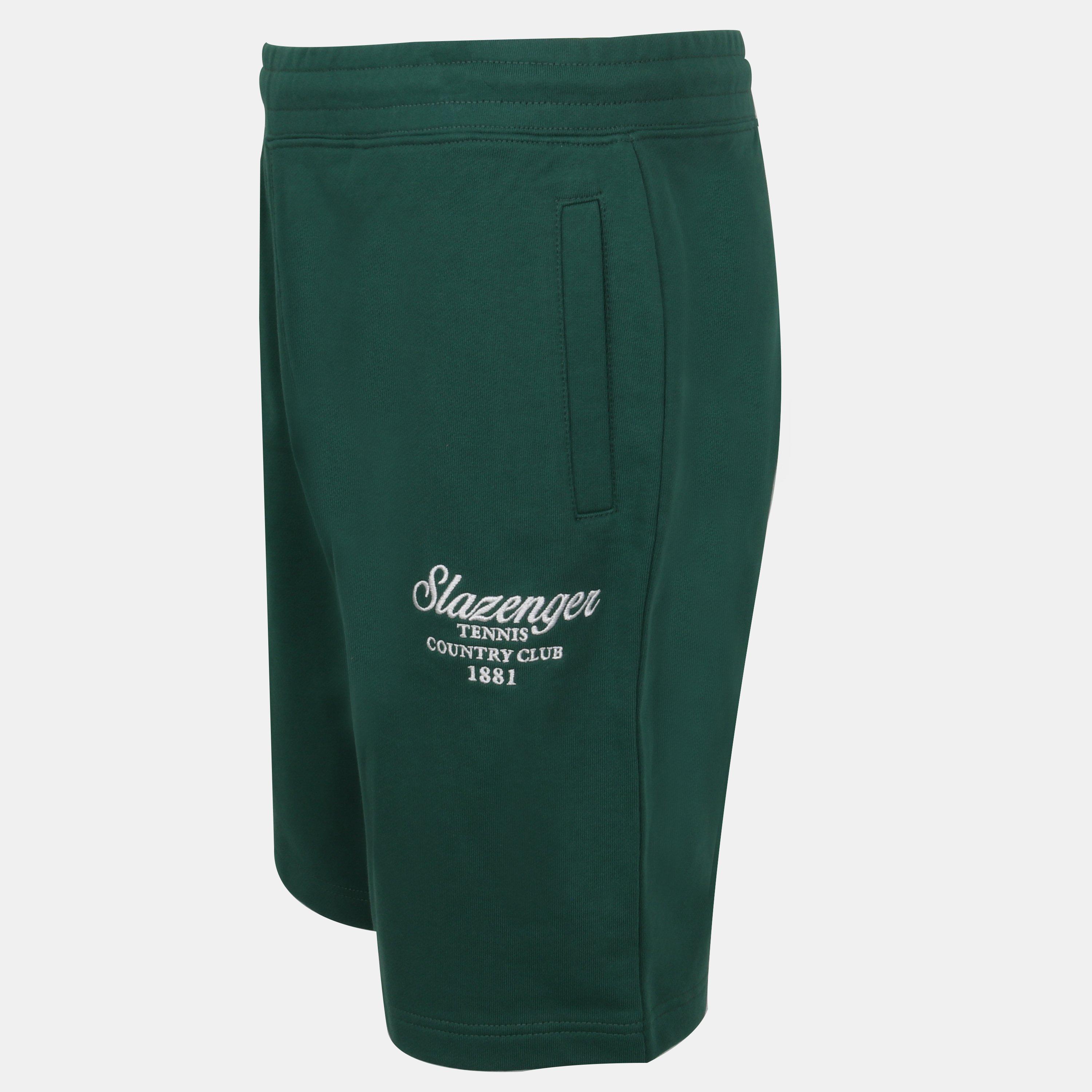 Grøn - Slazenger - Fleece Jogger Shorts - 3