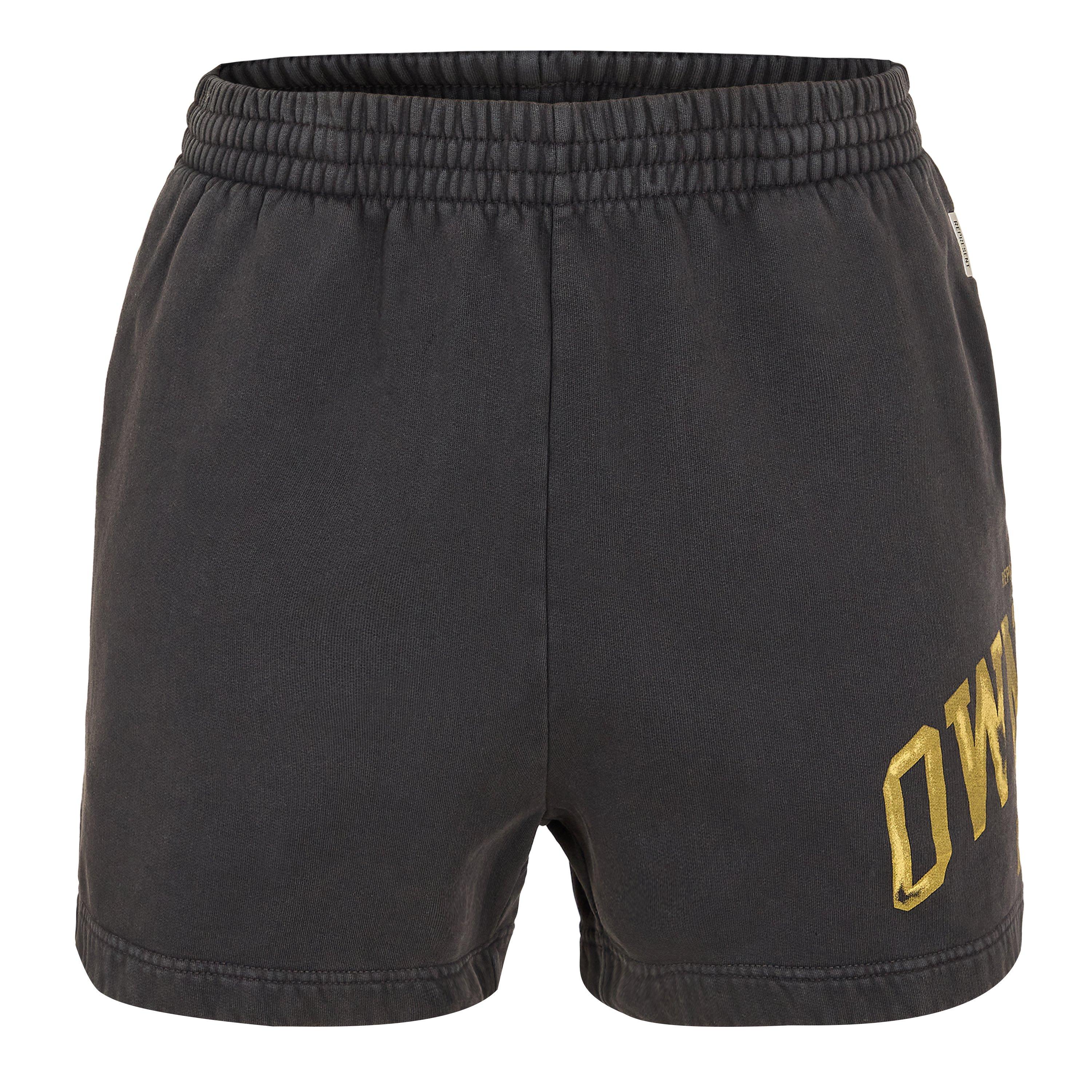 Represent Men's Owners Fleece Jogger Shorts - Faded Black - XL