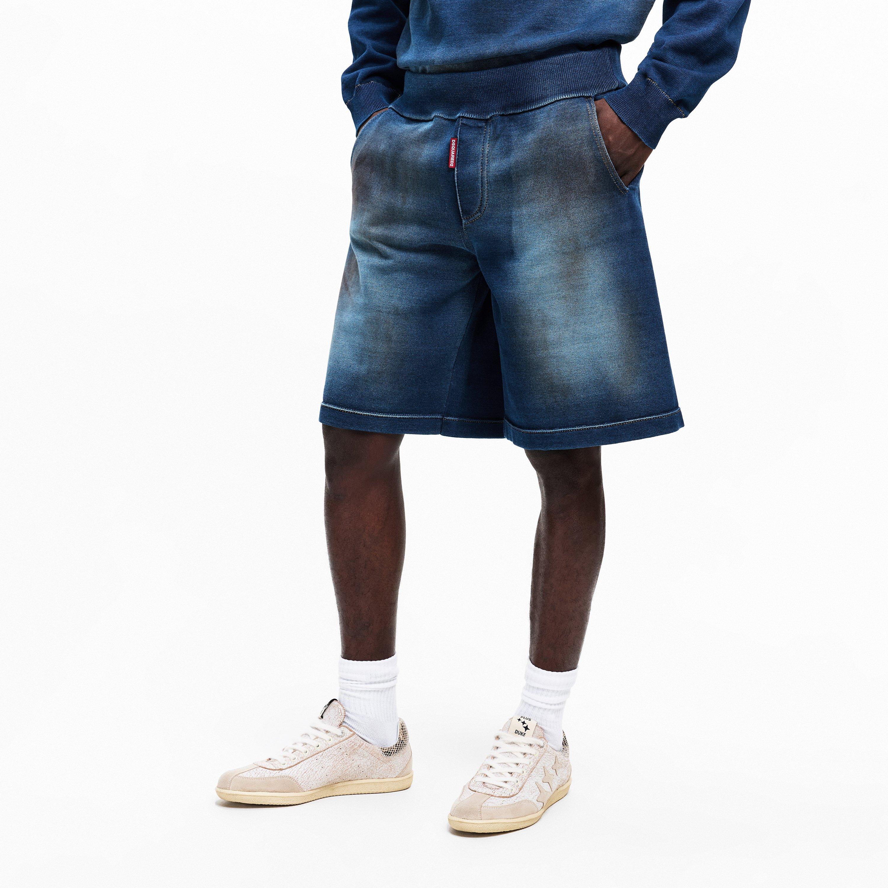 Navy - DSquared2 - DSQ Denim Short Sn61 - 3