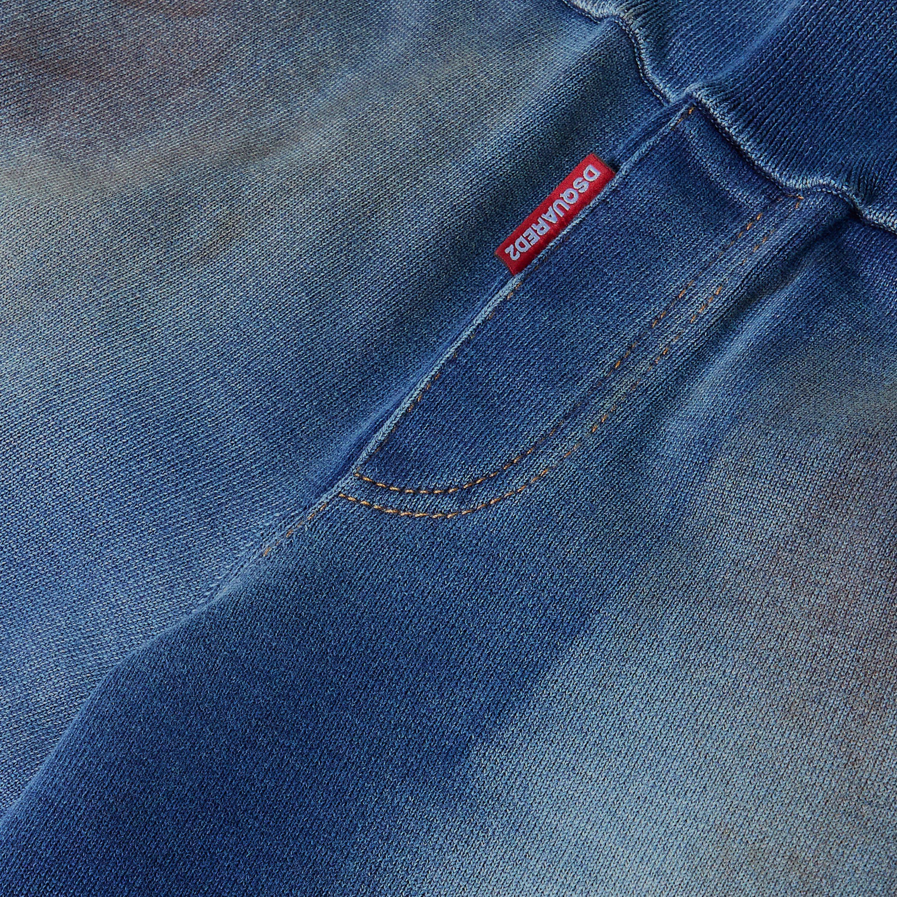 Navy - DSquared2 - Men's DSQ Fleece Jogger Shorts - 5