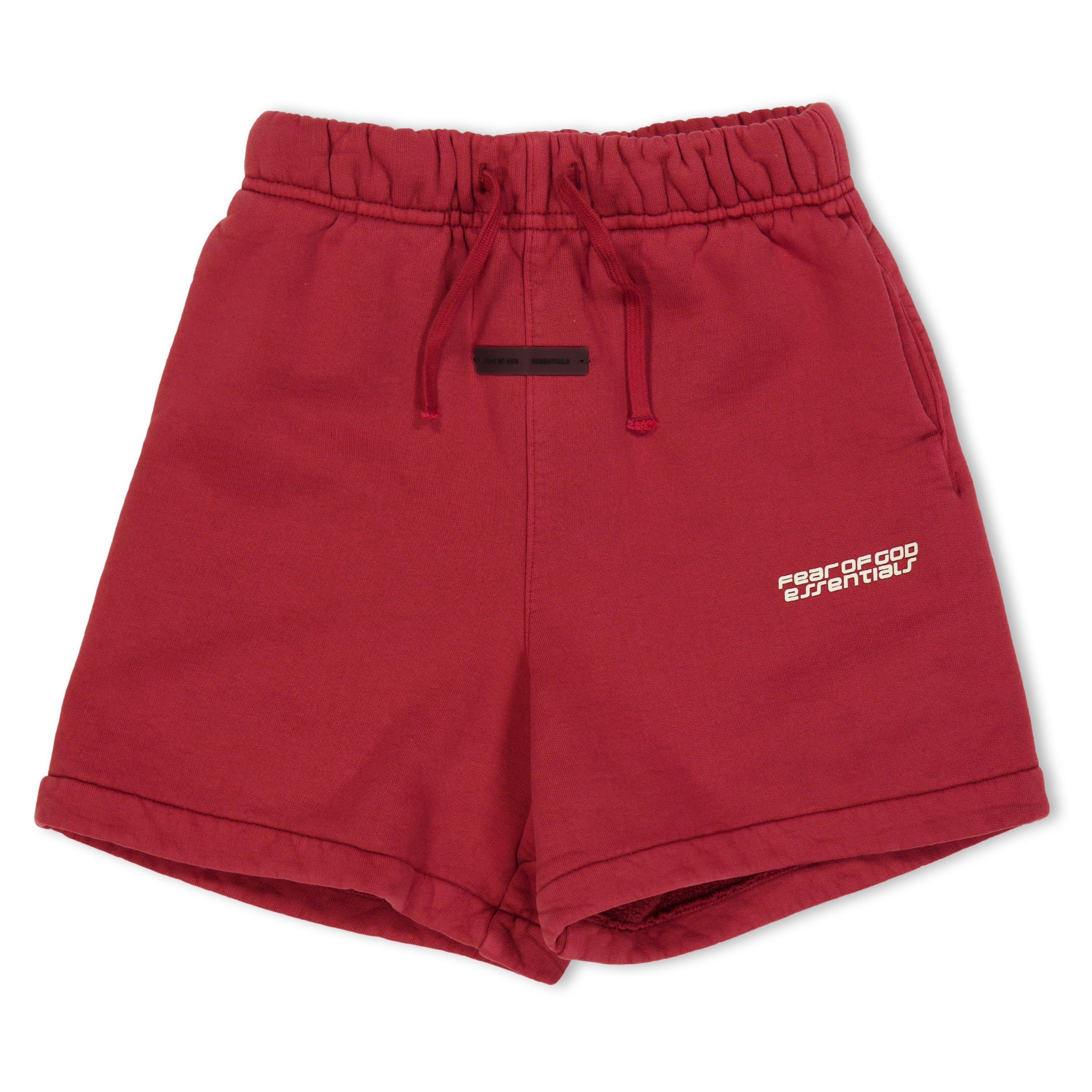 Fear Of God Essentials  Crimson Fge Logo Short Jn61 - 8Y