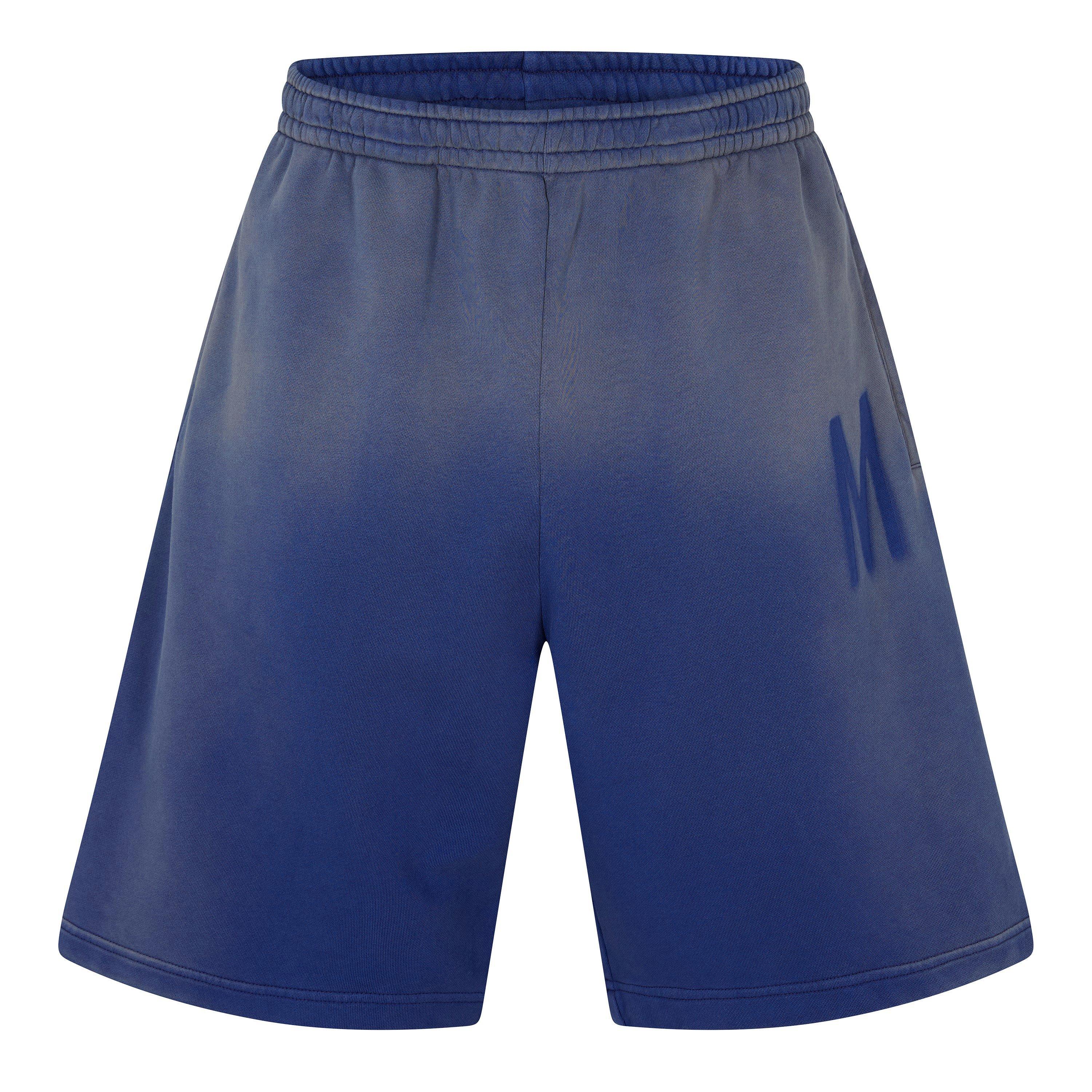 Multi Blue - Moschino - Men's Fleece Jogger Shorts - 1