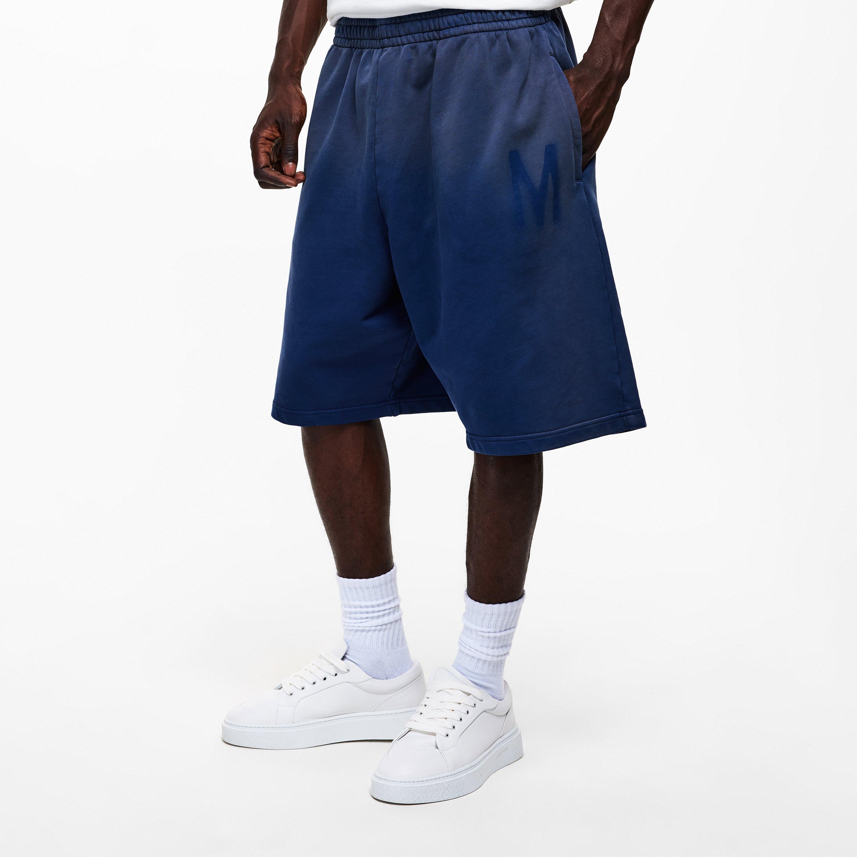 Multi Blue - Moschino - Men's Fleece Jogger Shorts - 3